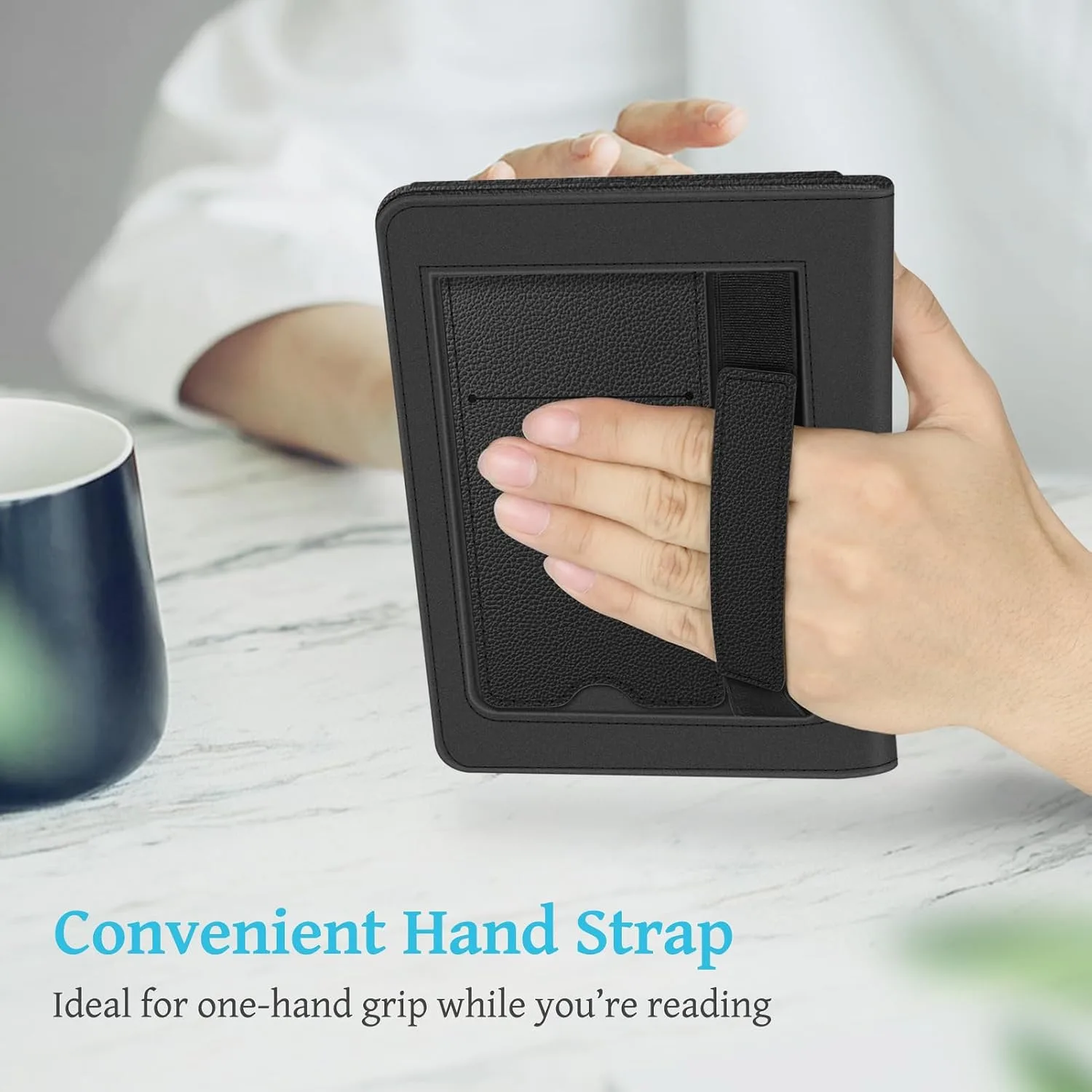 Fintie Stand Case for 6" Kindle 11th Generation 2024/2022, Black