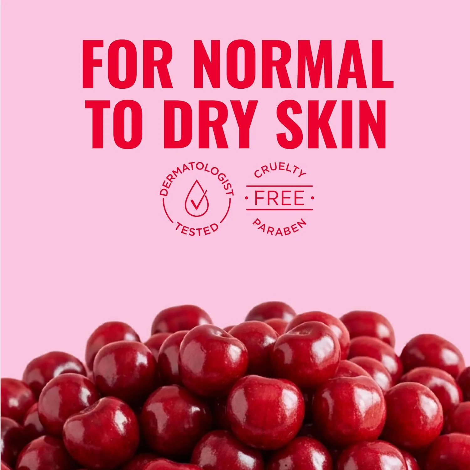 Jergens Cherry Almond Hand & Body Lotion, Dry Skin, 32 fl oz