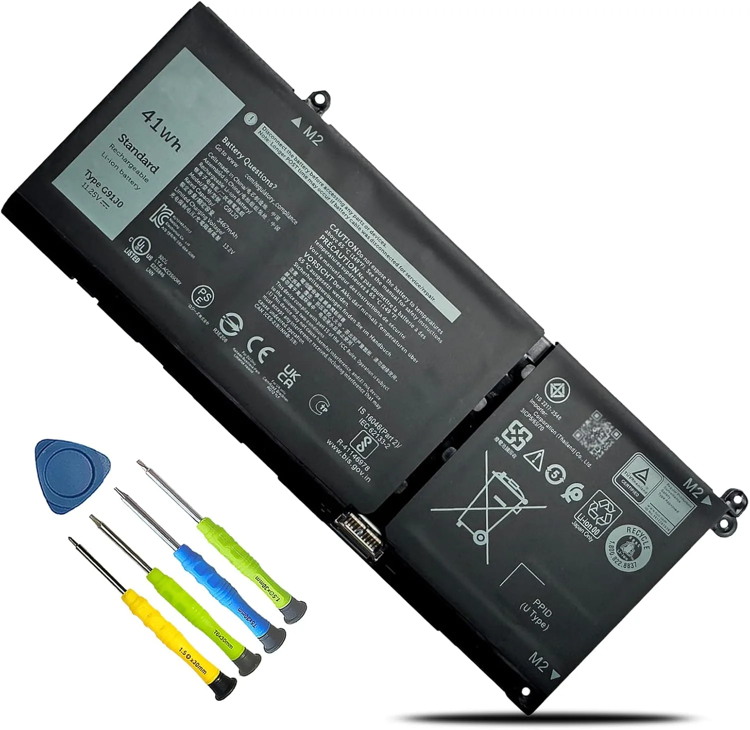 Batería para laptop Boweirui G91J0 para Dell Latitude 3320 3330 3420 3520 3530