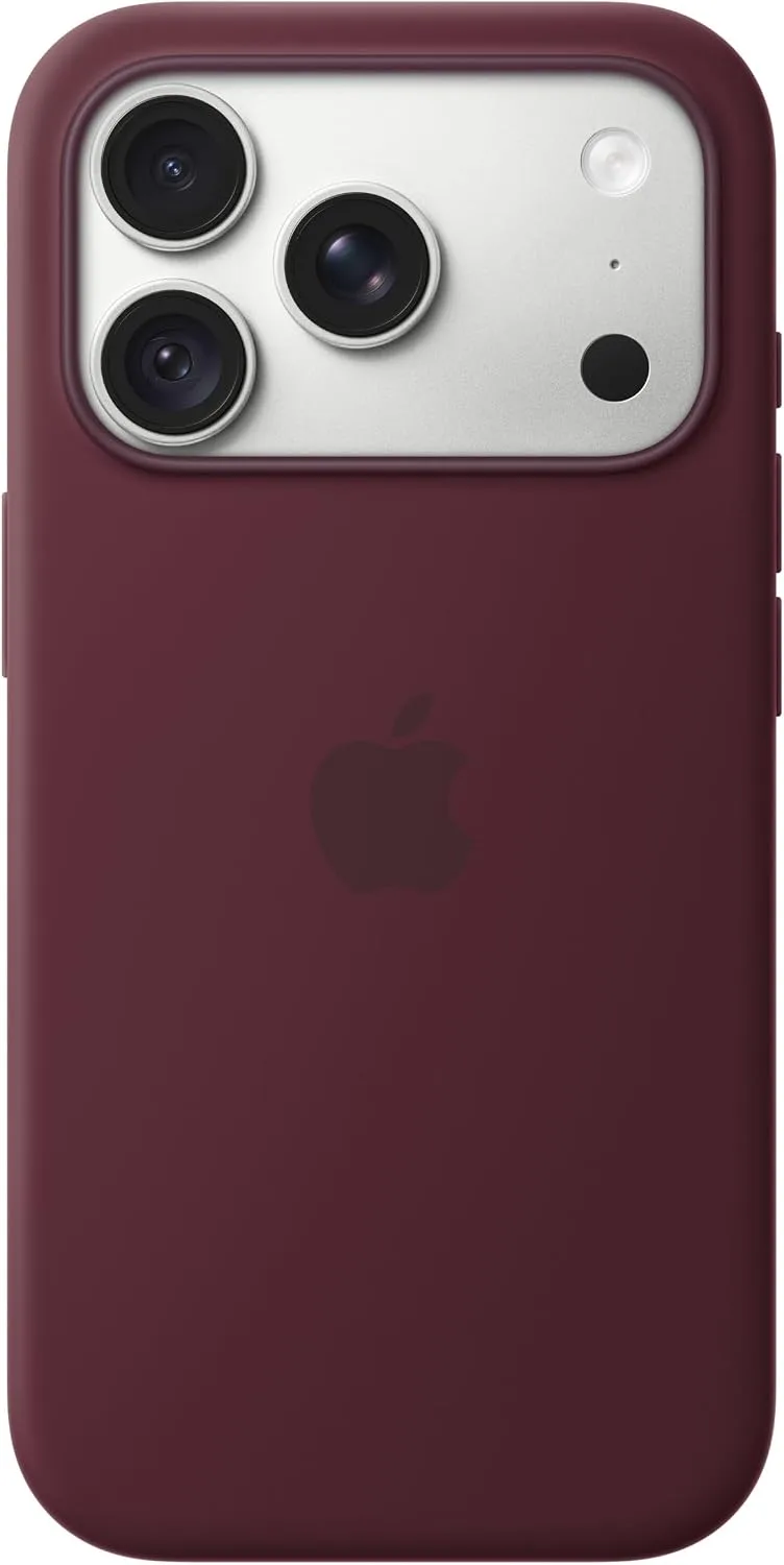 Apple iPhone 18 Pro Silicone Case with MagSafe – Burgundy ​​​​​​​
