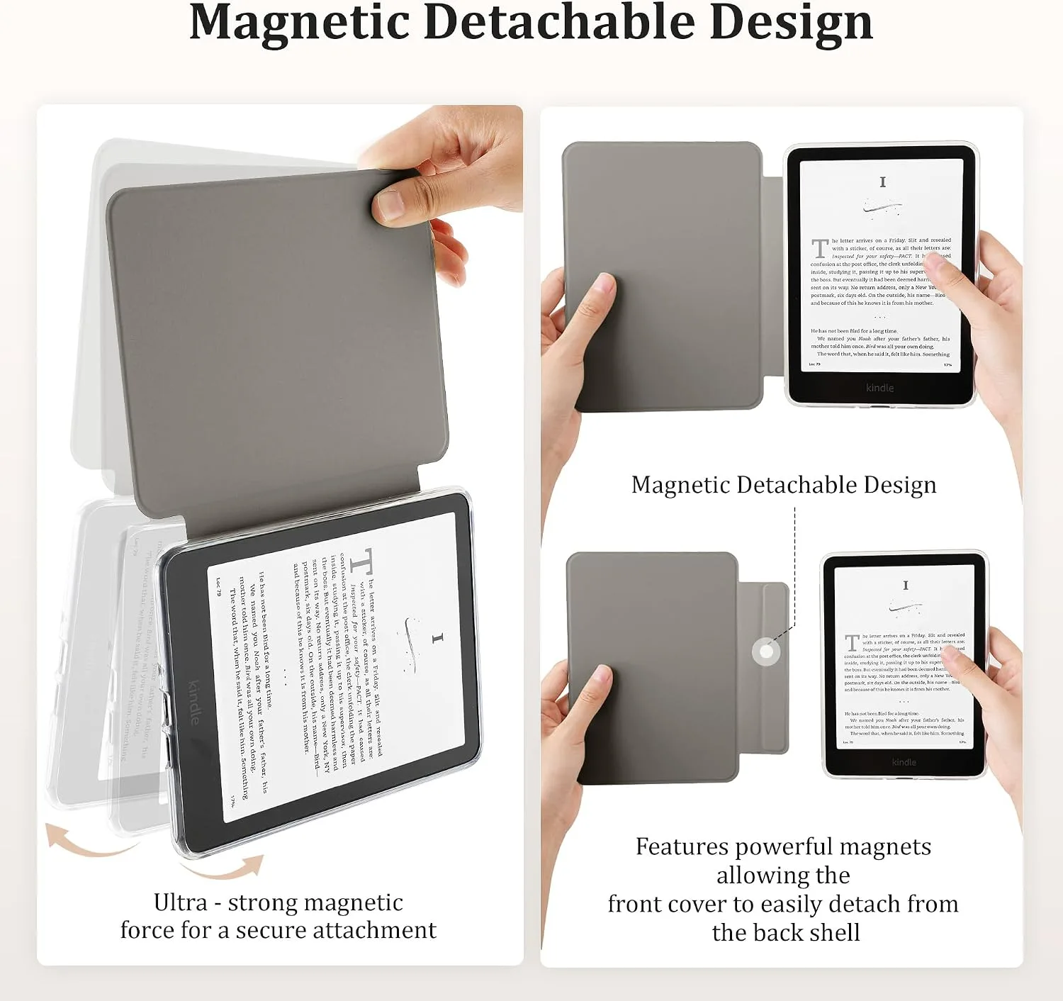 SESENSE Magnetic Case for 7'' Kindle Paperwhite 12th Gen 2024 & Colorsoft