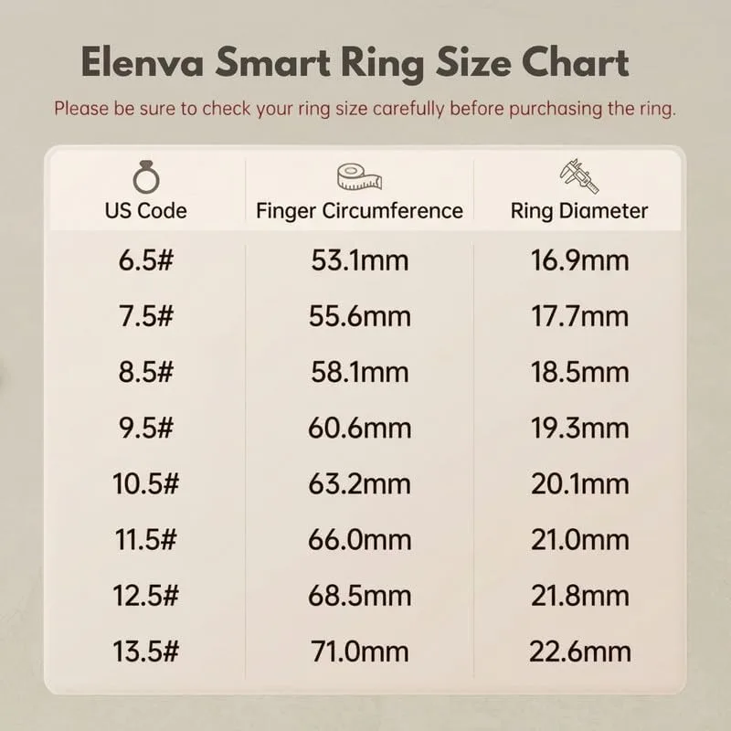 Smart Ring Health Tracker 5ATM Waterproof Sport Ring Exclusive Vibration Alerts Titanium Blood Oxygen/Sleep/Emotional Management Women Cycle Prediction Compatible with iOS/Android Dawn Rose Gold 8.5