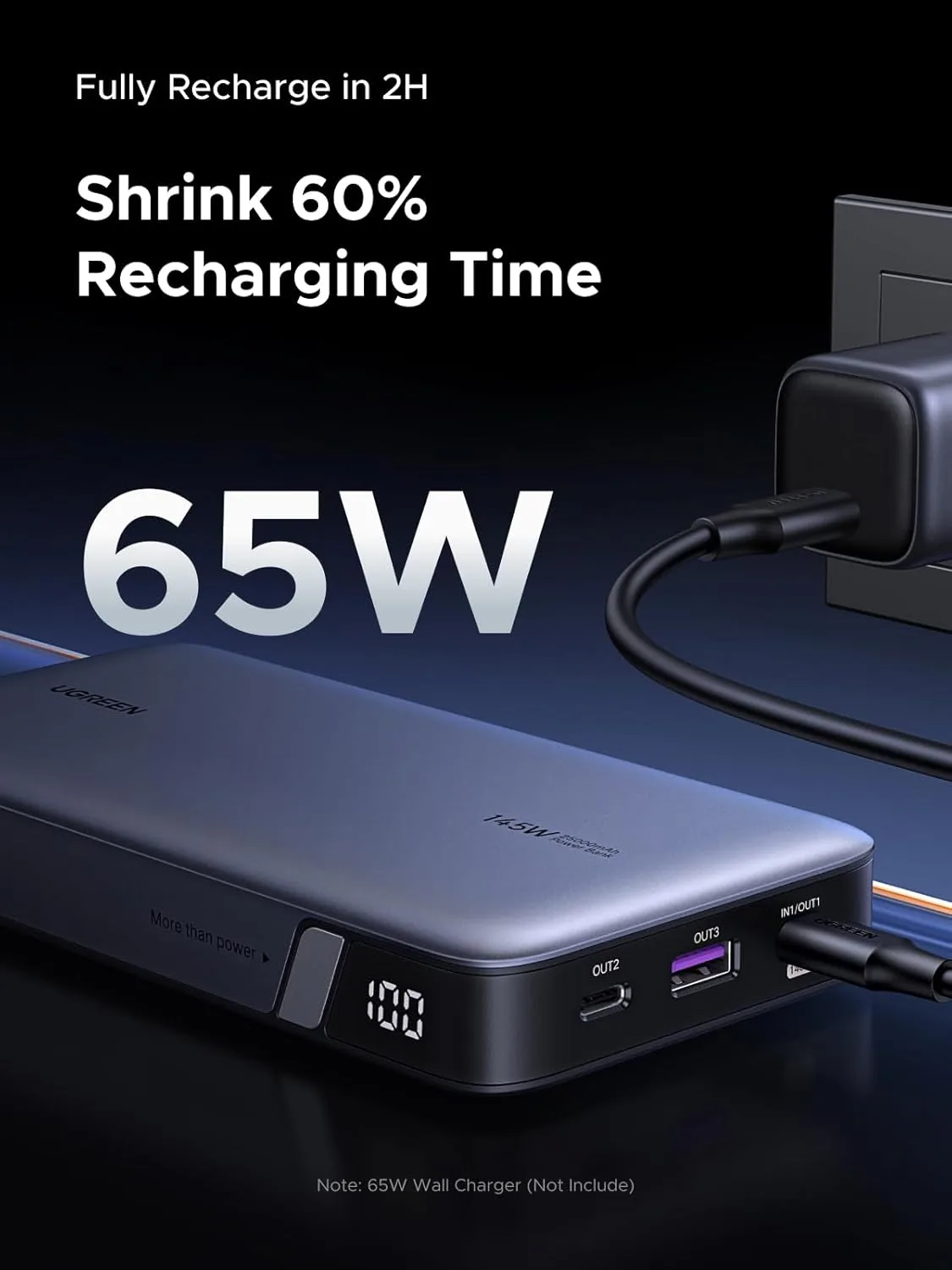 UGREEN Nexode 25000mAh 145W 3-Port USB-C Power Bank for iPhone 18 Pro Max