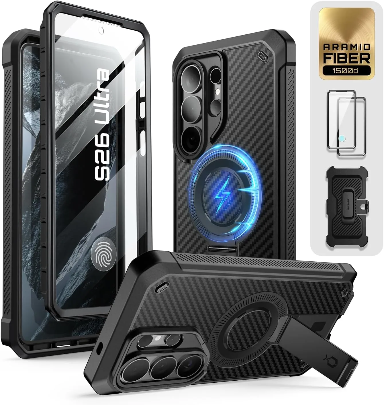 SUPCASE for Samsung Galaxy S26 Ultra Case with Built-in Stand, Aramid