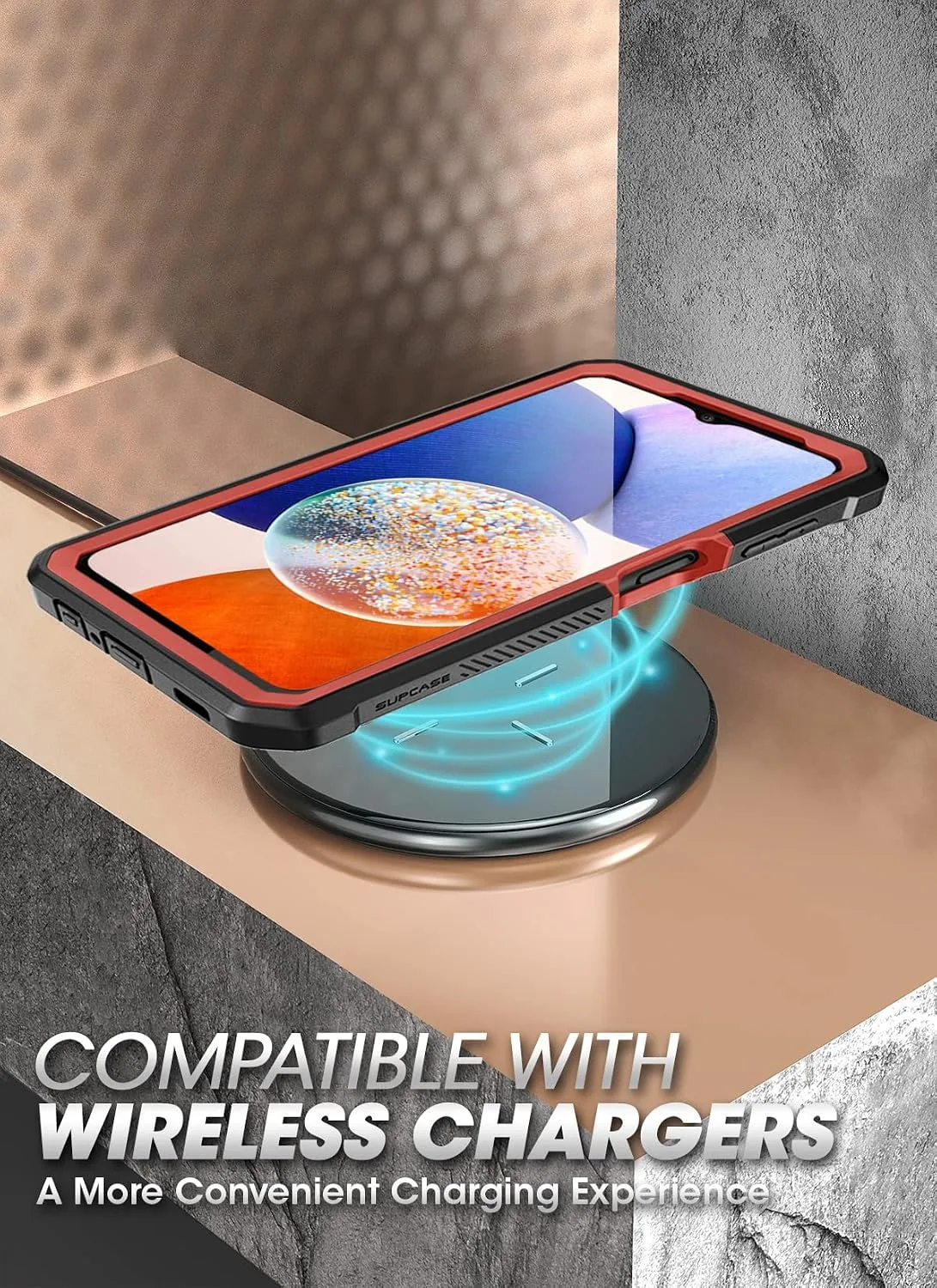 SUPCASE for Samsung Galaxy A14 5G Case with Screen Protector, Ruddy