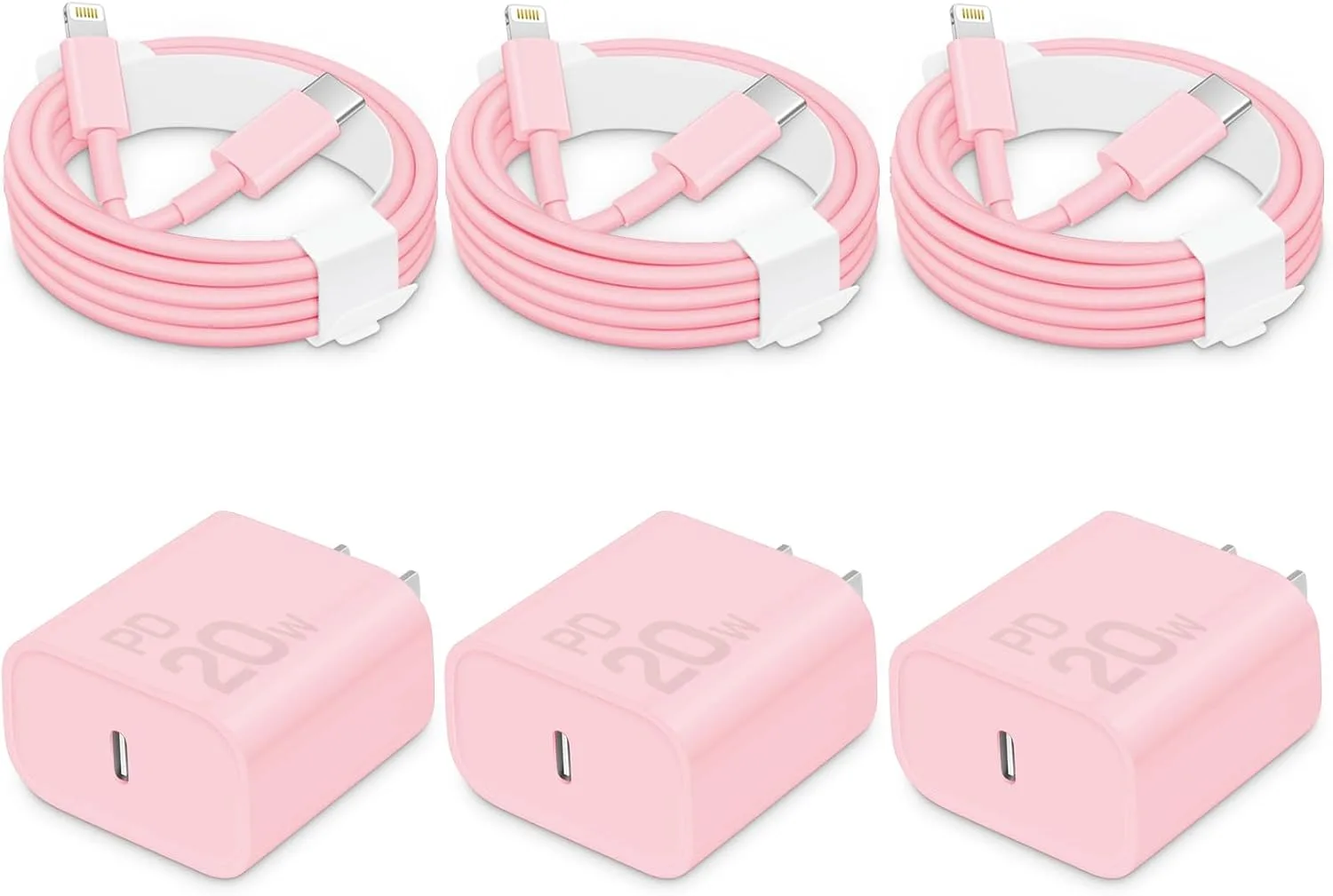 CXX 20W Fast Charger for iPhone 14/13/12 [3-Pack, MFi Certified]