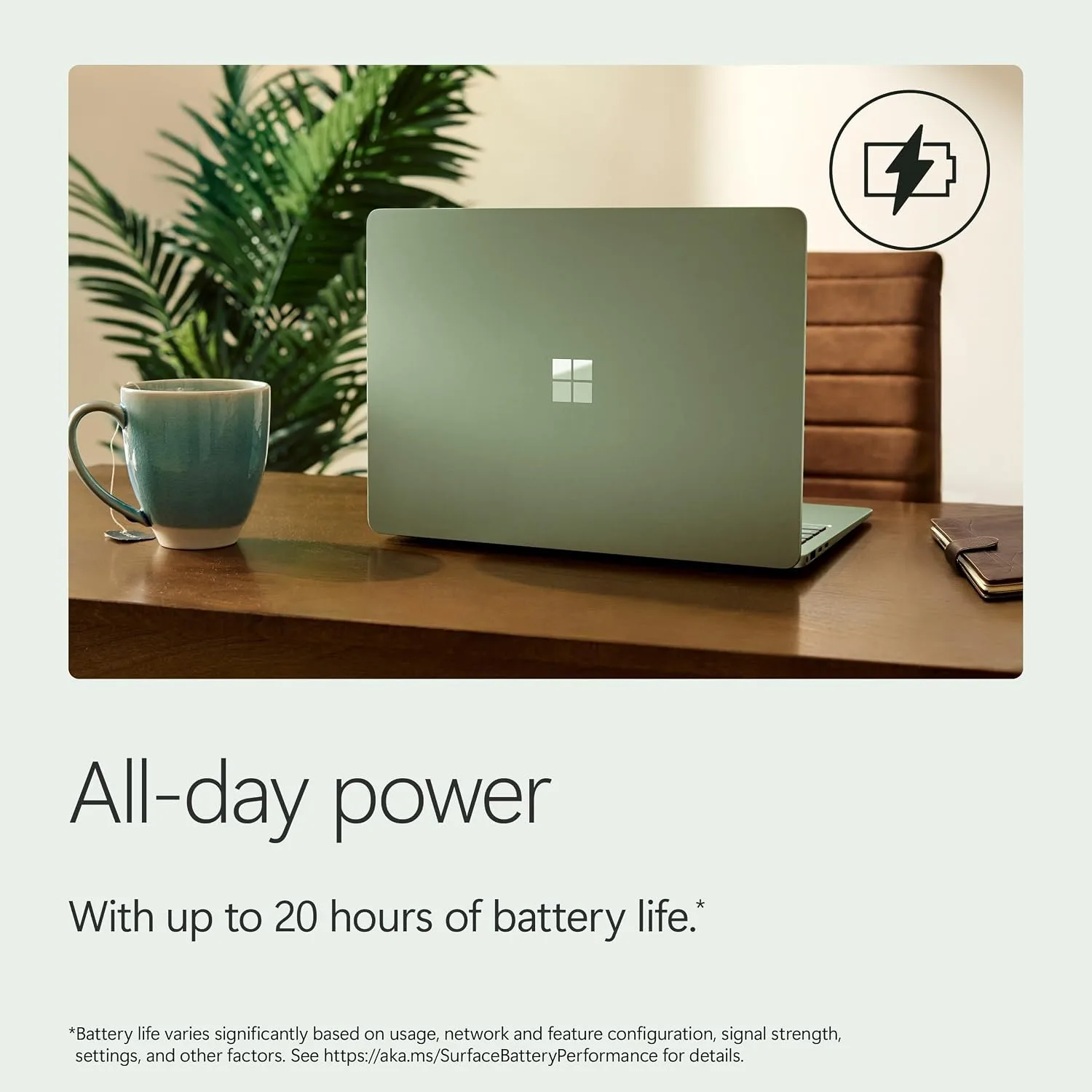 Microsoft Surface Laptop (2026), 13.8-inch Premium Performance Laptop, Snapdragon X2 Elite Processor, Touchscreen Display, 16GB RAM, 1TB SSD Storage, Windows 11 Copilot+ PC Built for AI, Jade