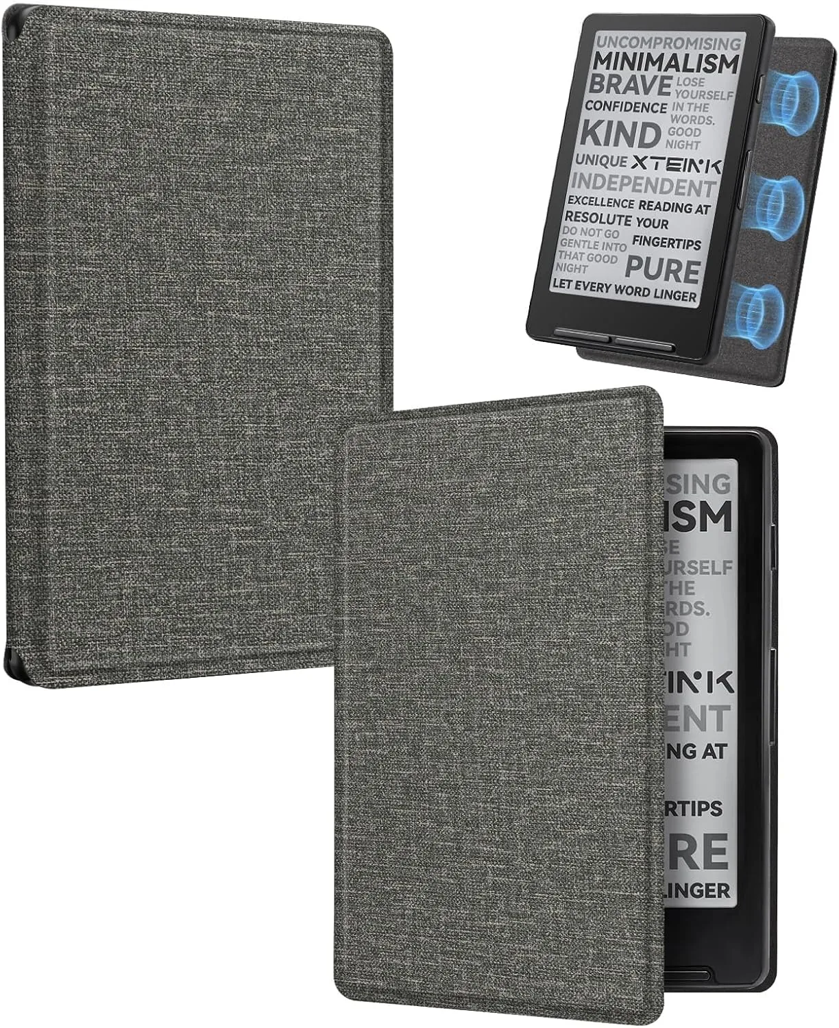 CoBak Magnetic Case for XTEINK X4, Ultra-Lightweight Protective Cover for Xteink X4 E-Reader, Secure Magnetic Attachment(Pattern Gray)