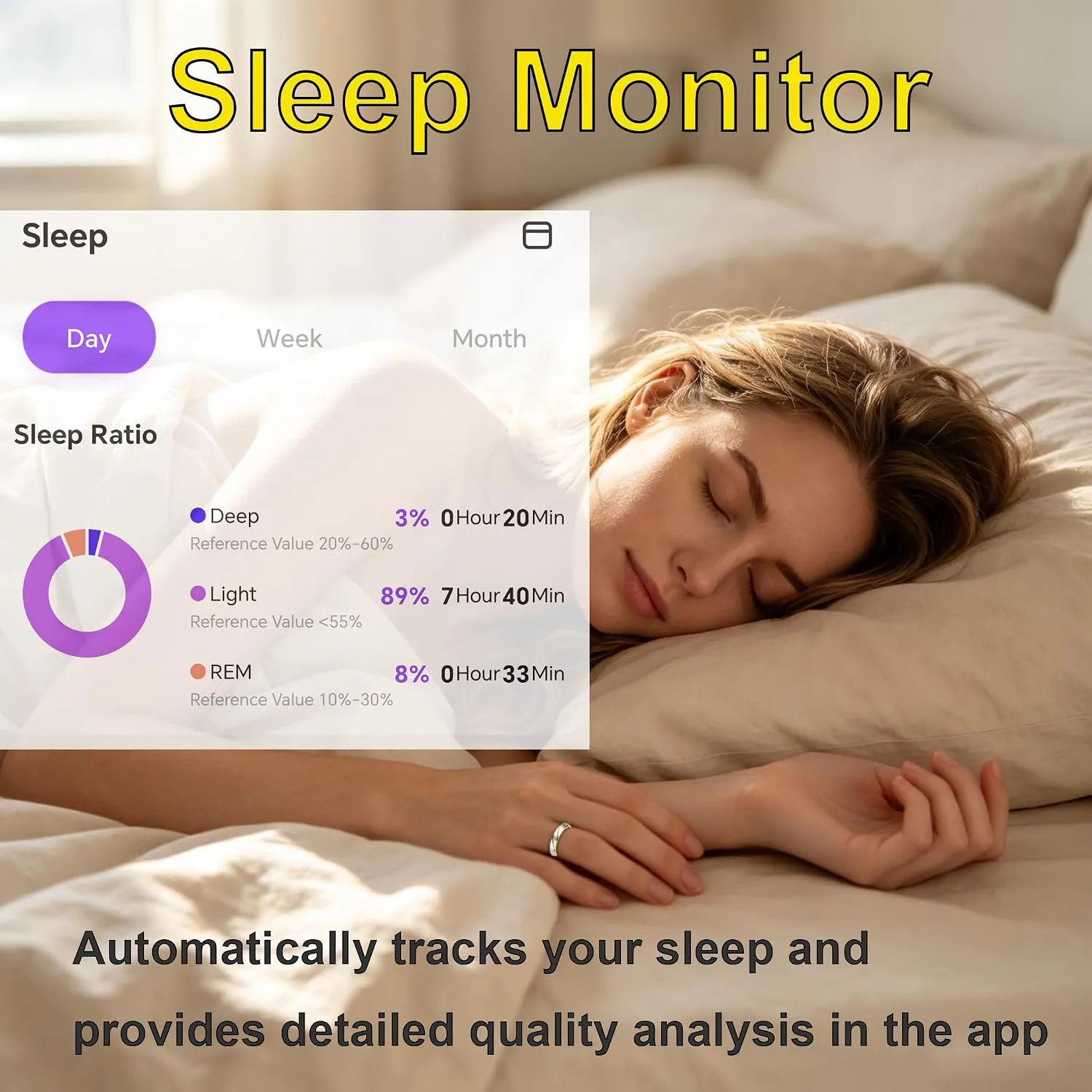 Smart Ring for Women Men, Two-Tone Gold Silver Health Tracker Ring with Sleep Heart Rate Blood Oxygen Monitor, Waterproof Titanium Smart Rings, Fitness Activity Tracker Ring for Sports Daily Wear #9