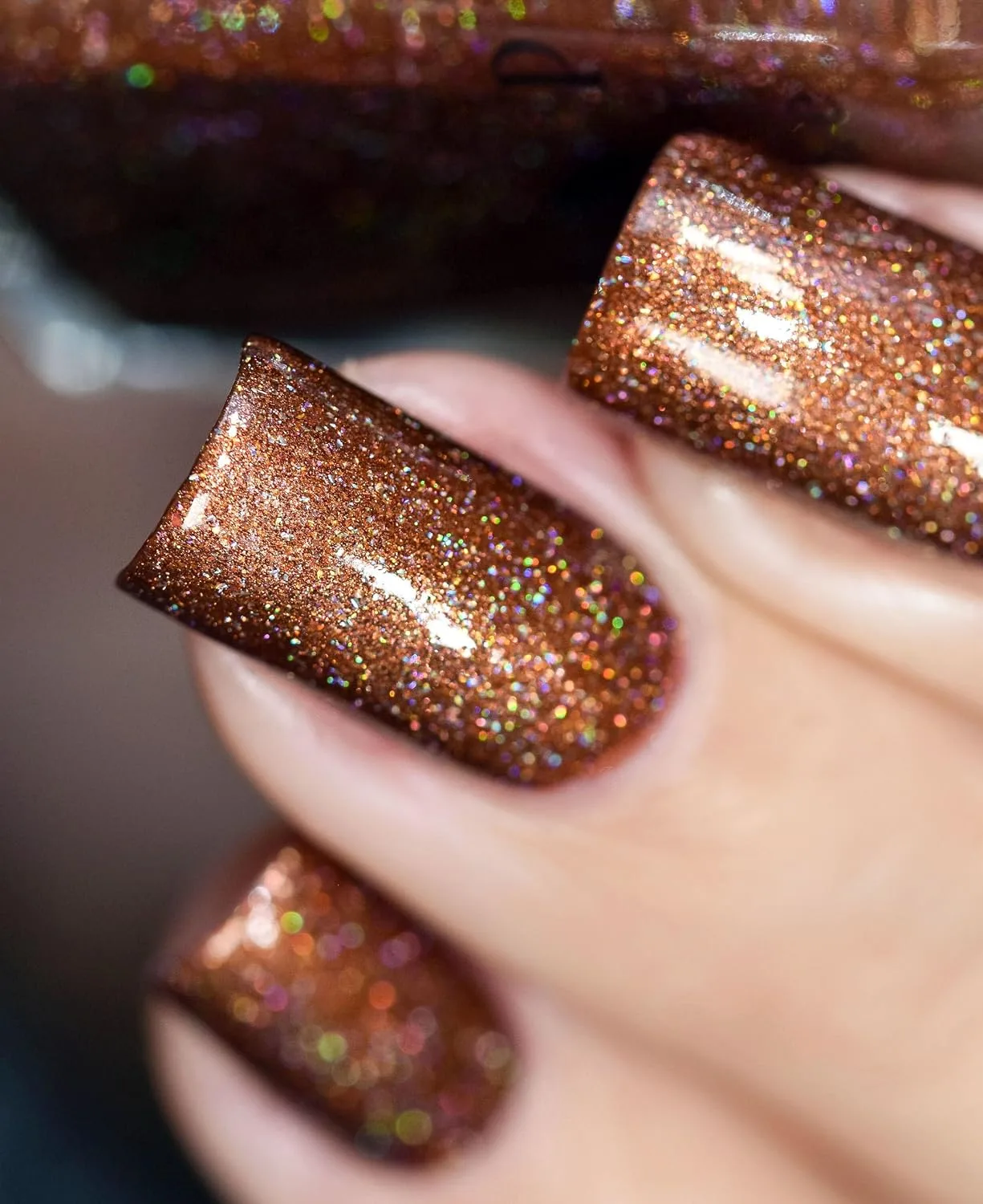 ILNP Cabin Fever - Burnt Orange Holographic Nail Polish