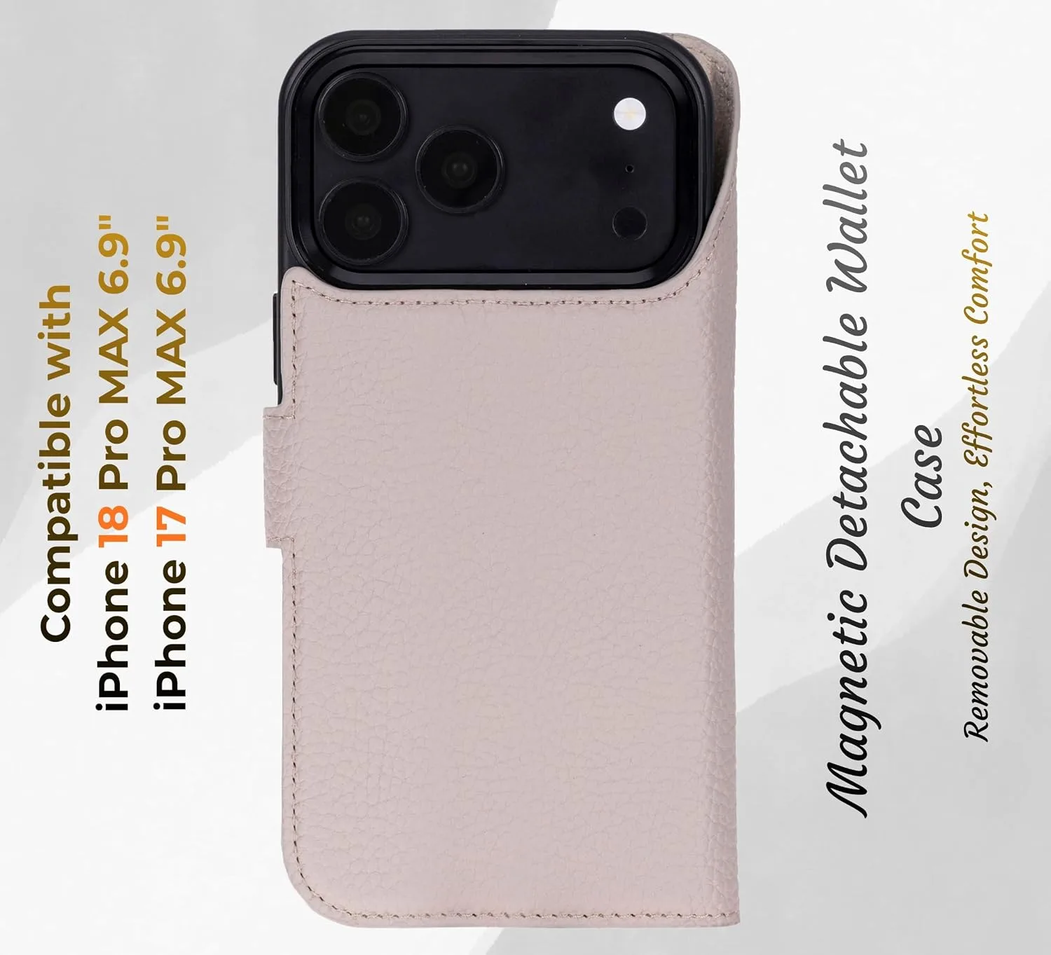 VENOULT Leather Wallet Case for iPhone 18 Pro MAX, Compatible with MagSafe