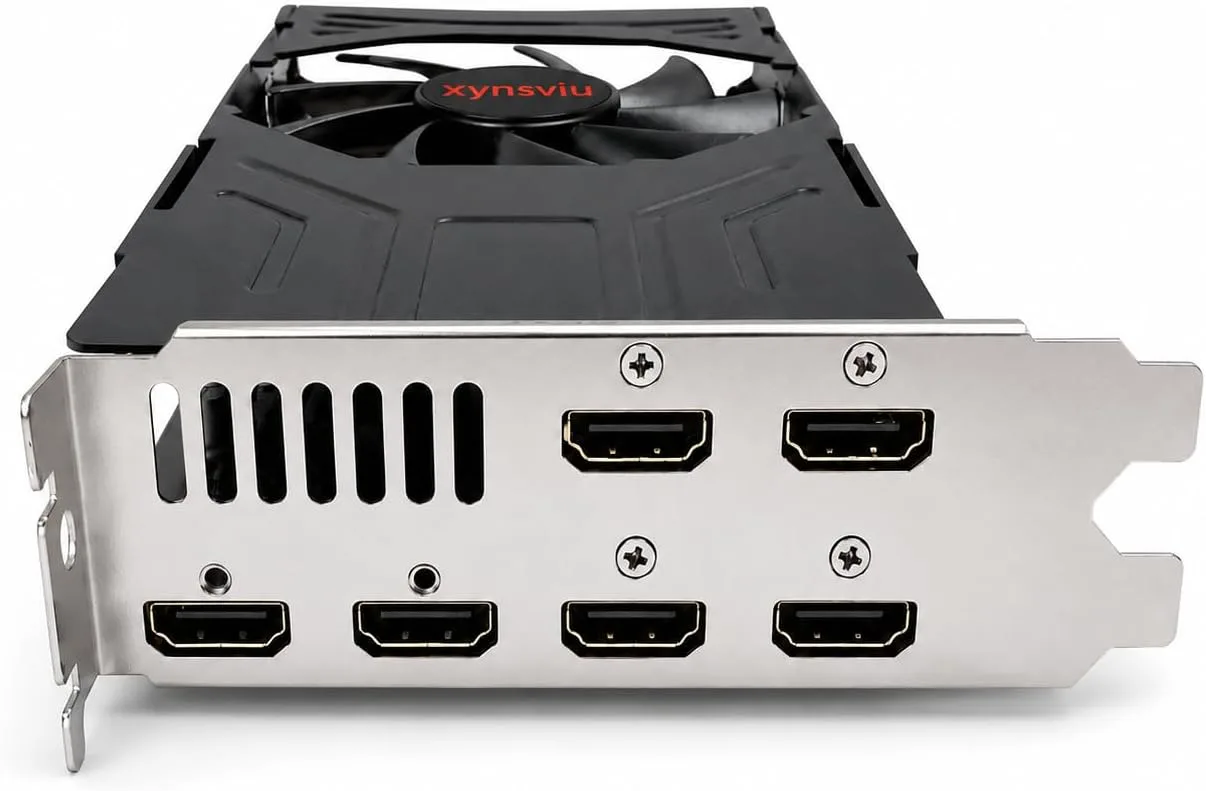 R7 350 4GB GDDR5 6 HDMI Multi Monitor Graphics Card