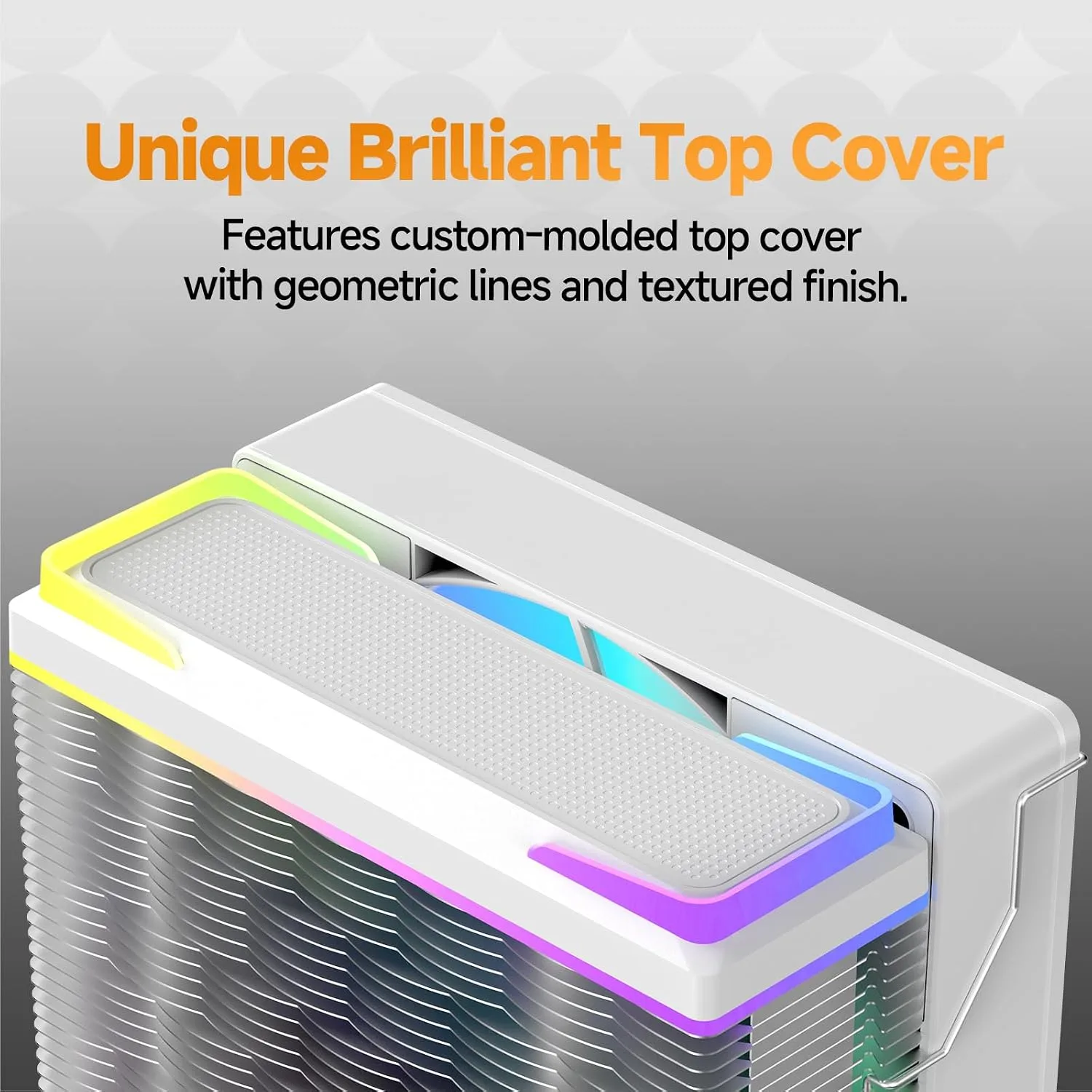 Delta A40 SE WH ARGB Air CPU Cooler,Flexible Lighting Connection Options