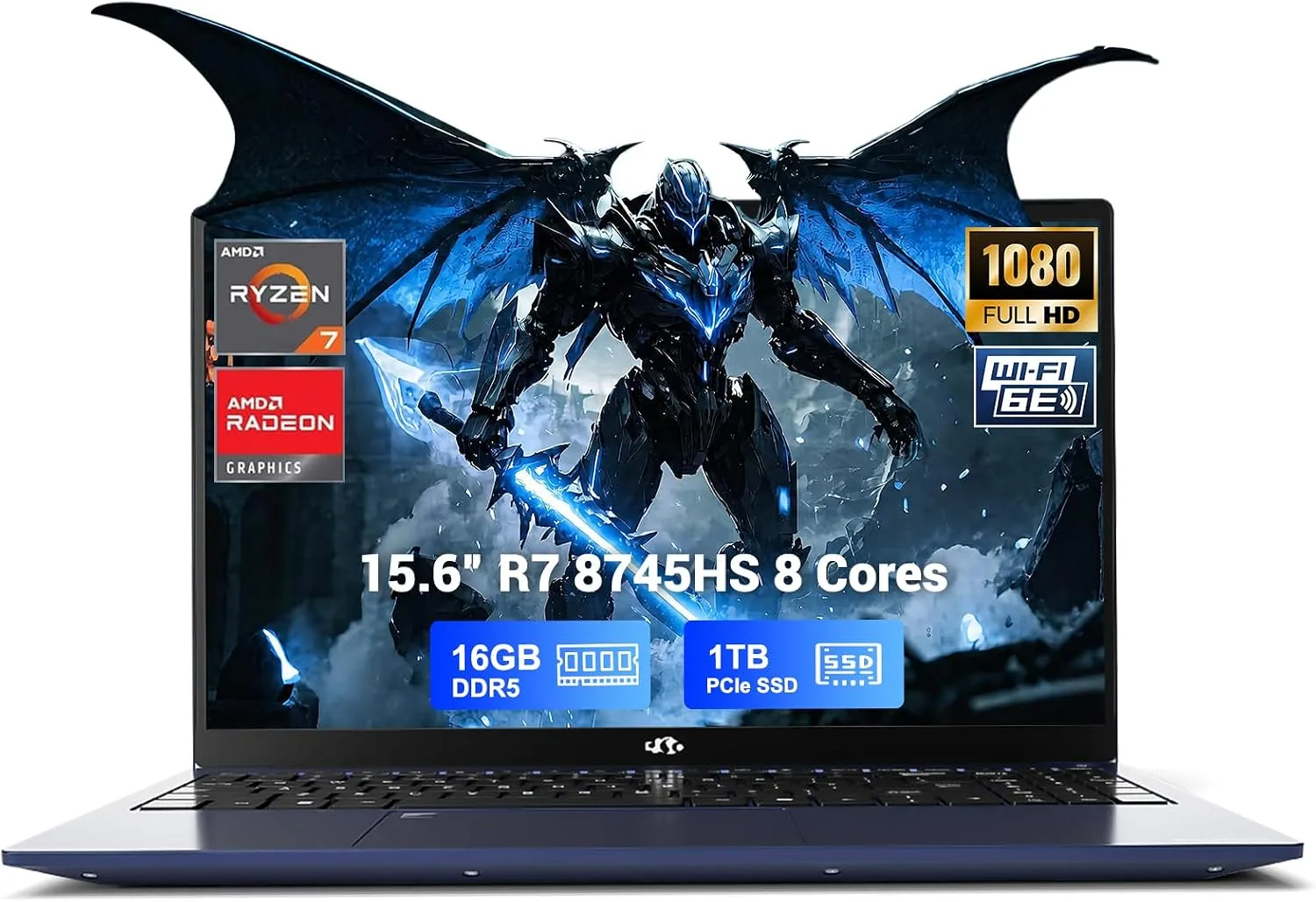 NIMO 15.6" AI Creator Laptop, 8-Core AMD Ryzen 7 8745HS 16GB RAM 1TB SSD
