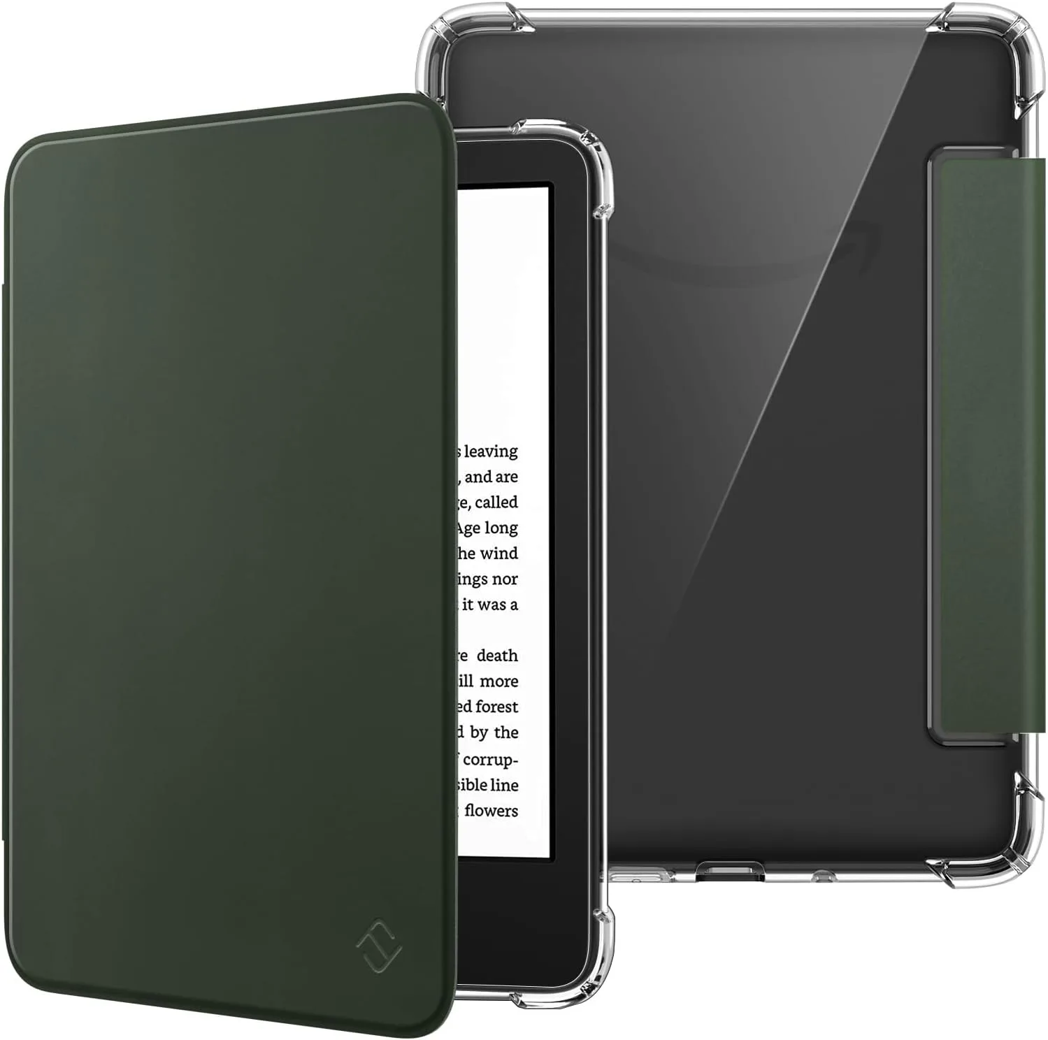 Estuche Fintie Slim TPU para Kindle 6" 11ª Generación 2024/2022 Verde Aceituna