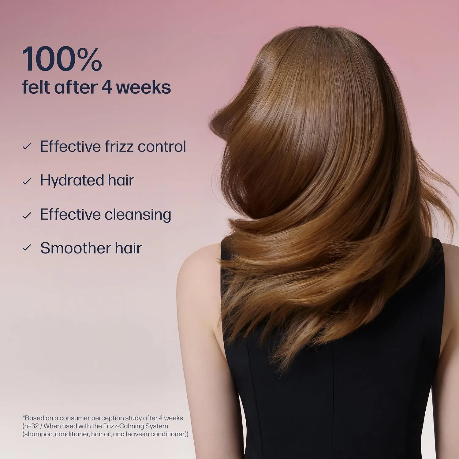 UNOVE Frizz-Calming Sleek Shampoo, Anti-Frizz Hydrating Shampoo for Frizzy Hair, Gentle Cleansing Shampoo for Softness & Glossy Shine, Humidity-Resistant Frizz Control, Blush Musk, 290 mL / 9.80 fl oz