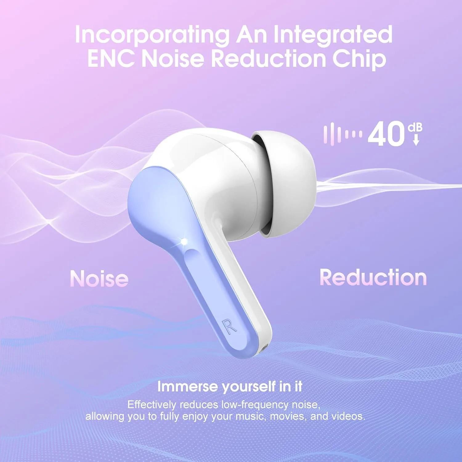 Wireless Earbuds, Bluetooth 5.4 Headphones HiFi Stereo, Bluetooth Earbuds