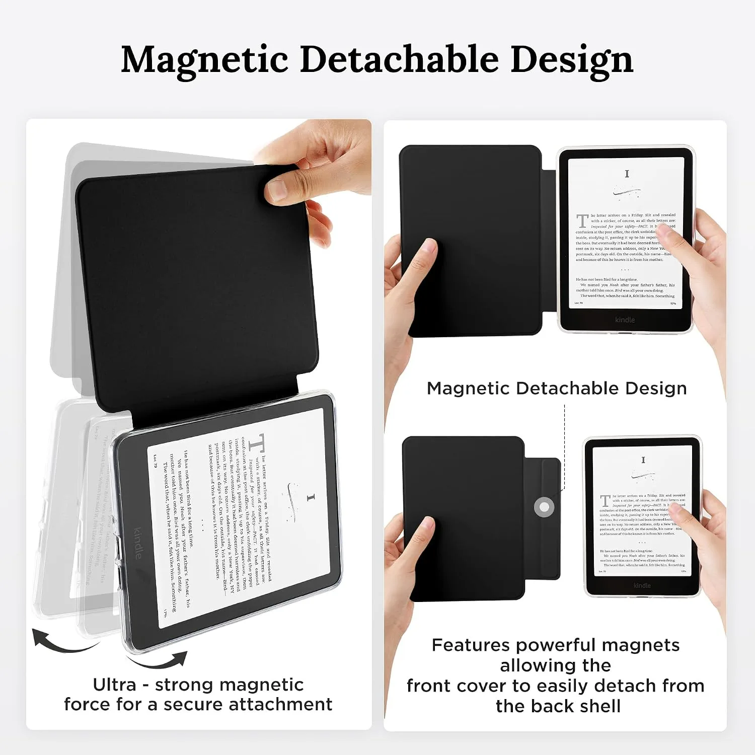 SESENSE Magnetic Case for 7'' Kindle Paperwhite 12th Gen 2024 & Colorsoft