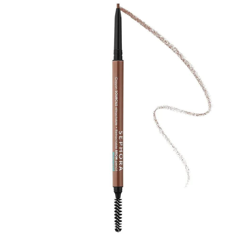 Lápiz de Cejas Retráctil - A Prueba de Agua - 11 Ebony dark gray-brown - 2.5 Auburn