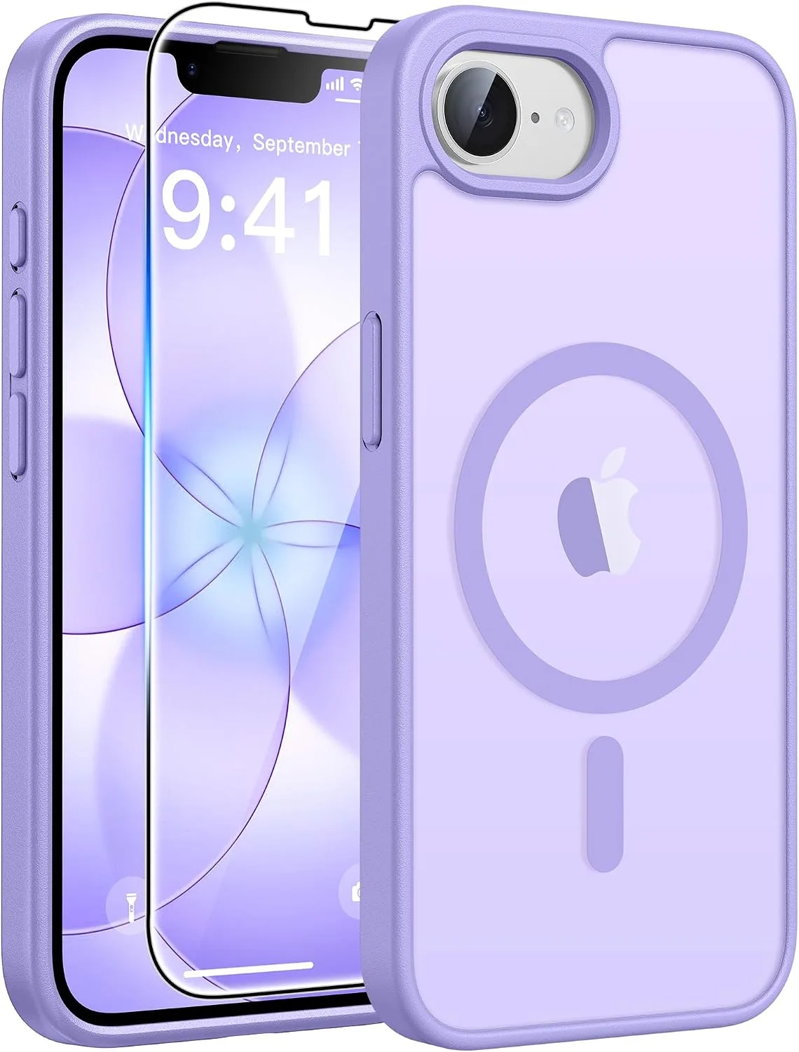 FNTCASE for iPhone 17e/ 16e Case, Fit for Magsafe, Light Purple