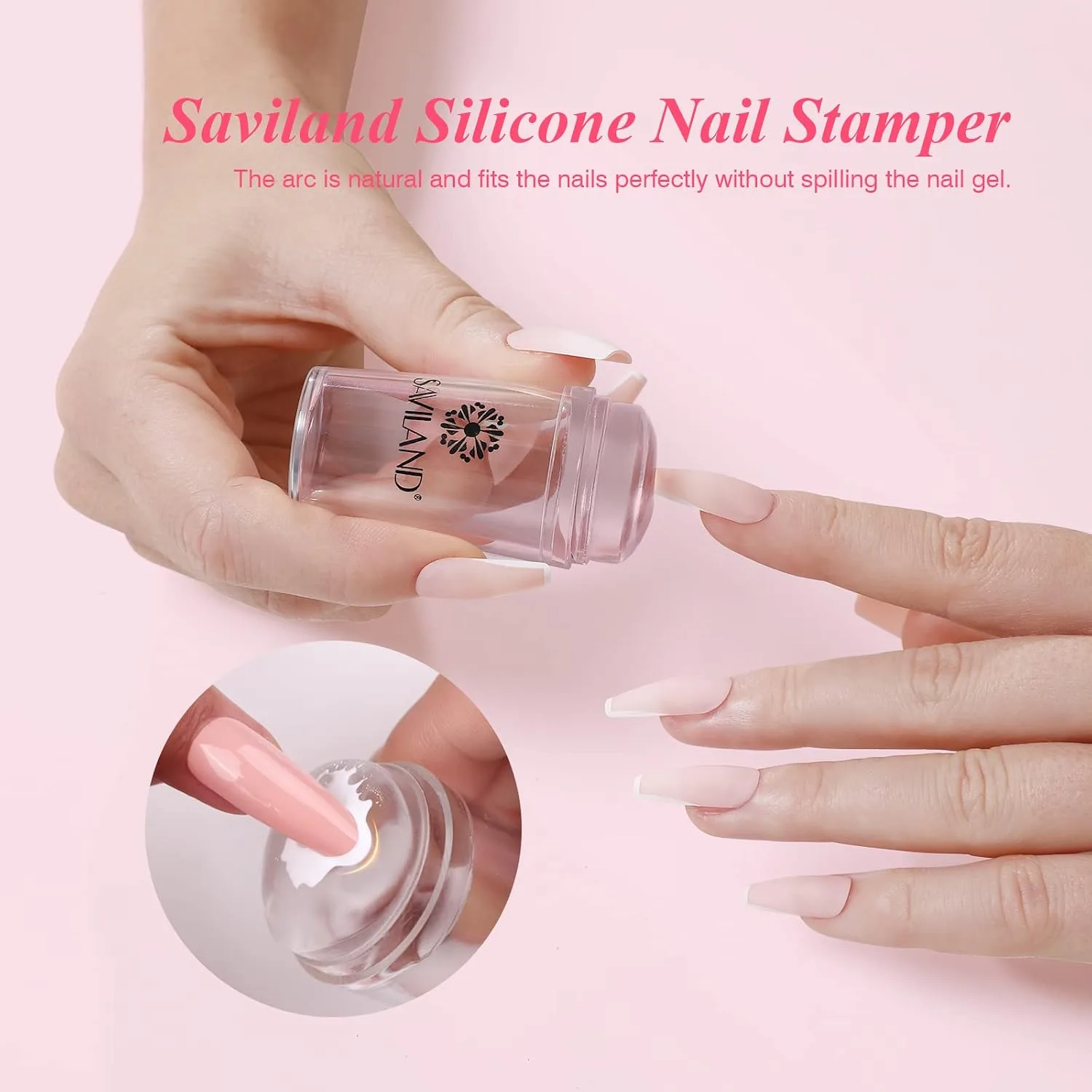 SAVILAND French Manicure Kit French Tip Tool with White Gel Nail Polish