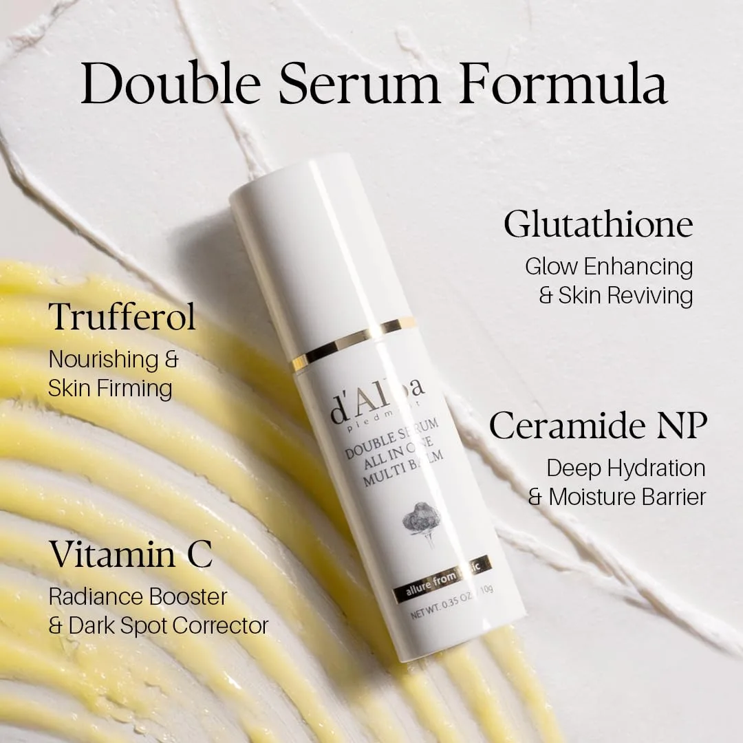 d'alba Piedmont White Truffle Double Serum All-in-one Multi Balm (0.35 oz)