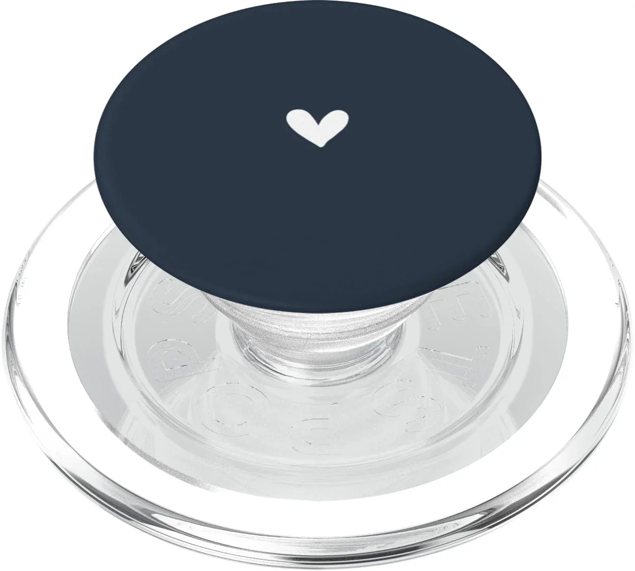 PopSocket PopGrip MagSafe azul marino con diseño corazón