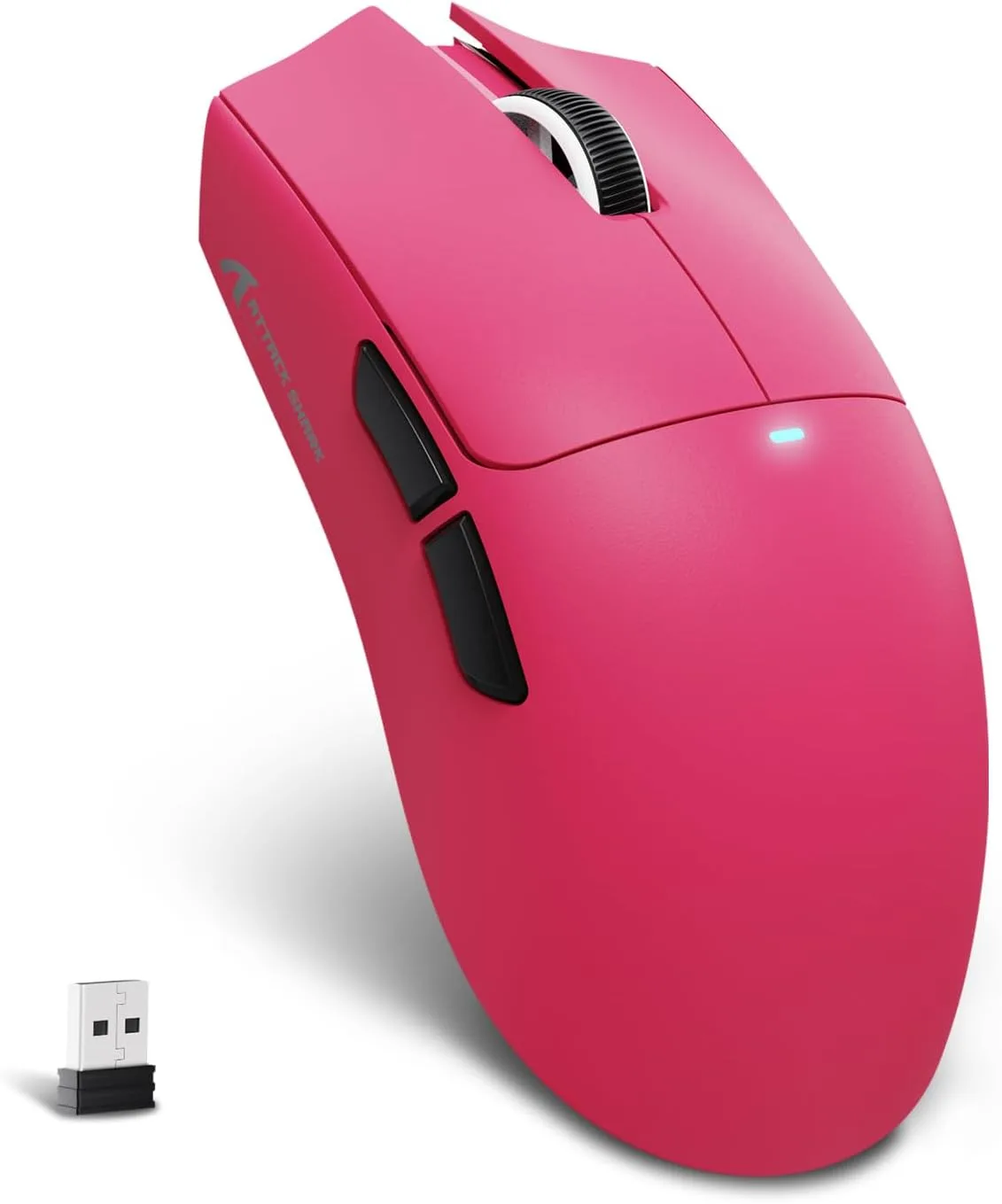 Mouse Gamer Attack Shark X11 SE Ultra-Ligero Inalámbrico Berry Rojo