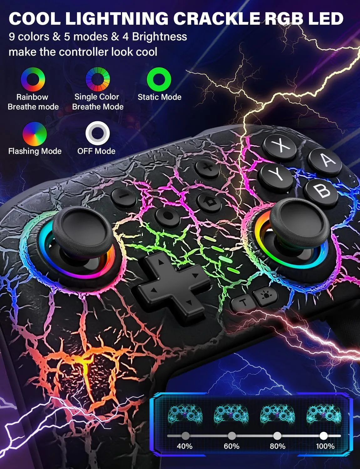 ZRZLMVP Switch Controller Wireless for Nintendo Switch/OLED/Lite/Switch 2