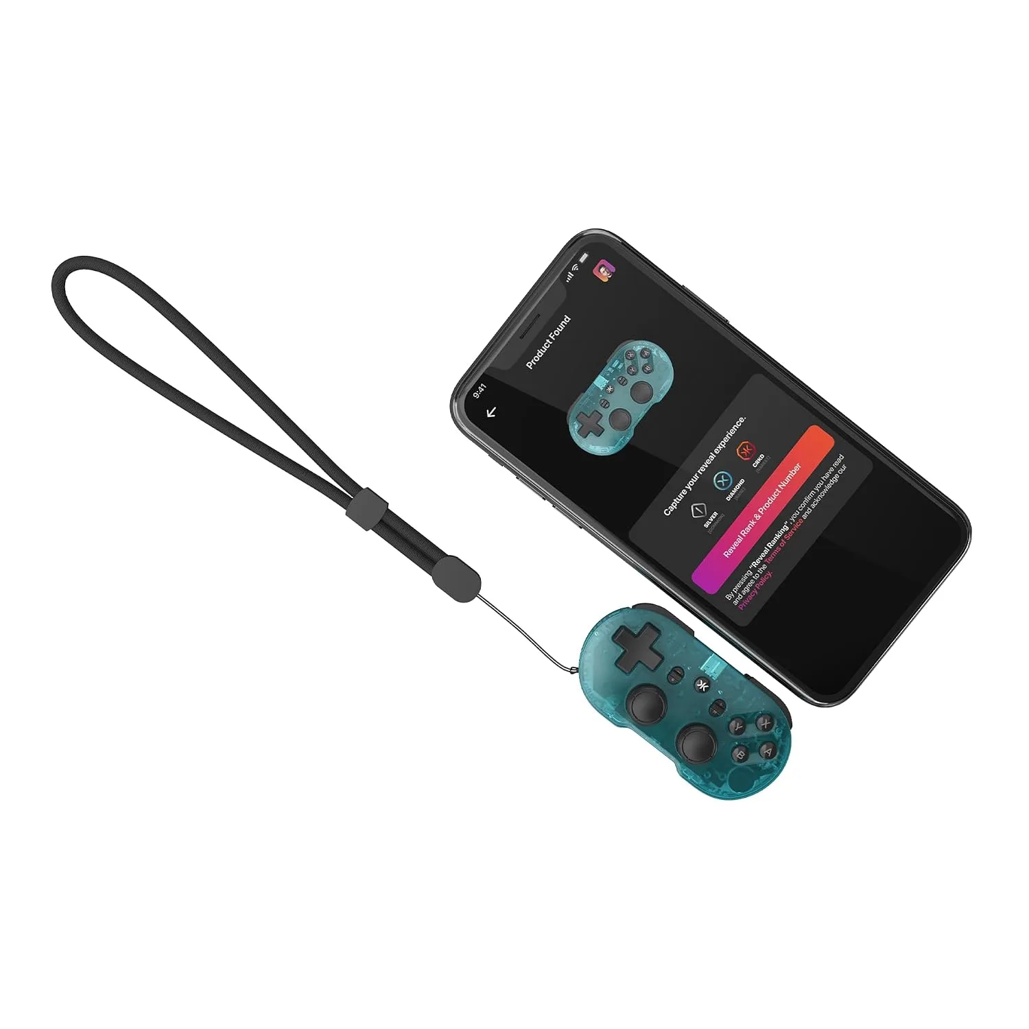 CRKD ATOM+ Wireless Mini Controller - Compatible with Nintendo Switch 2, Switch OLED, iOS, Android, PC & Smart TV - Glacier Blue Edition
