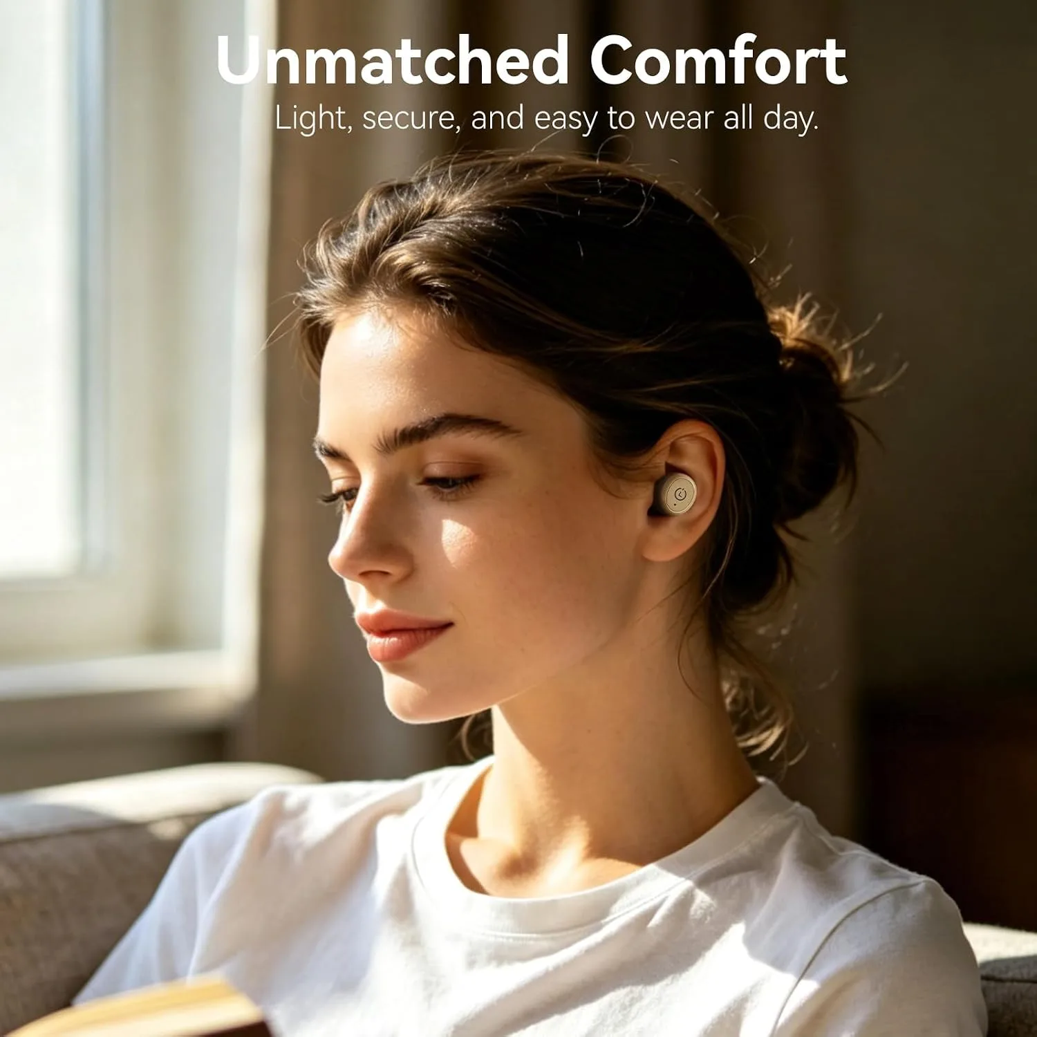 TOZO T10 Wireless Earbuds Powerful Bass Stereo Wireless Charging, APP, IPX8