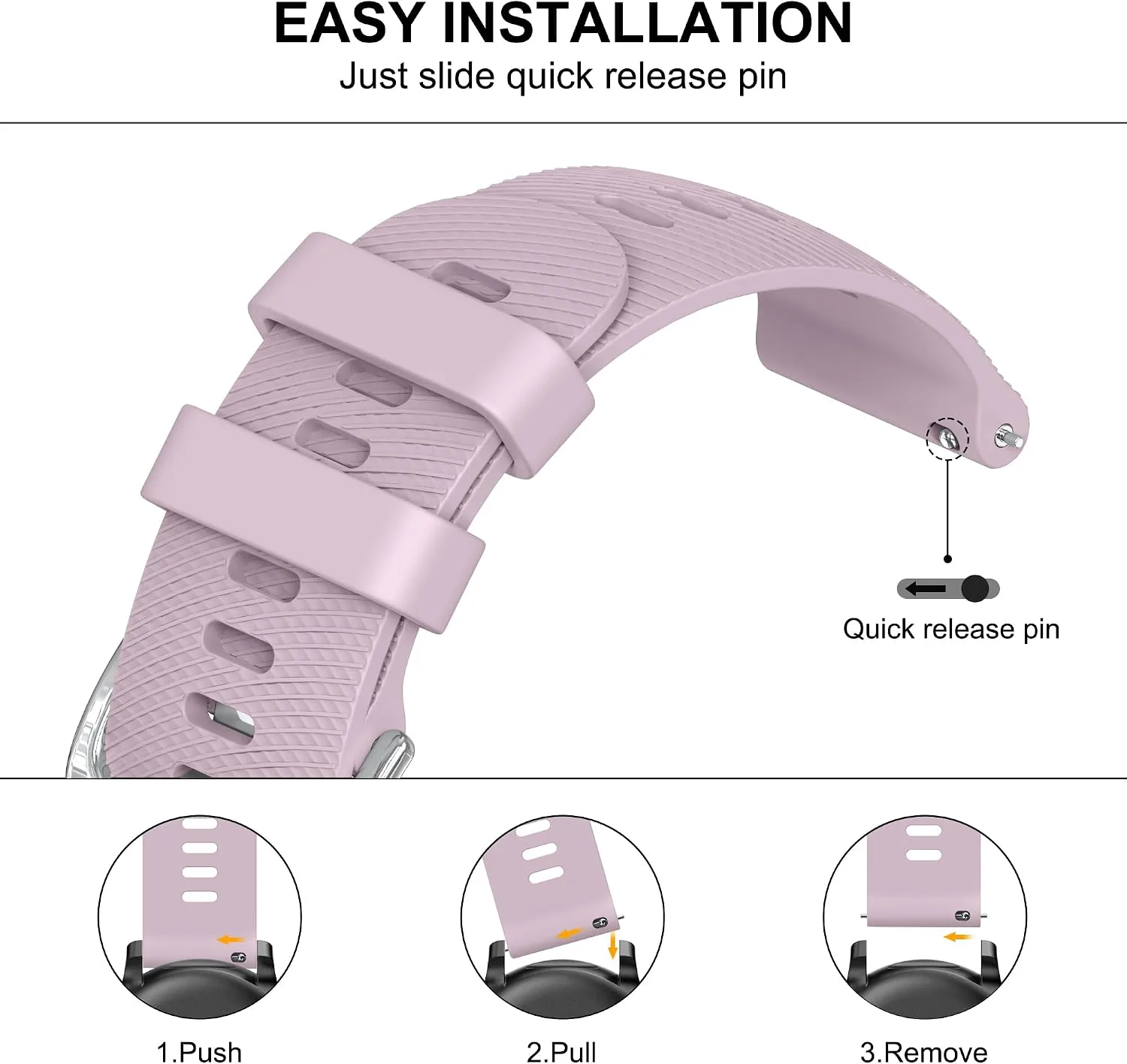 Meliya Silicone Bands Compatible with Coros Pace 3/Pace 4/Pace Pro/Apex 2 Pro/Apex Pro/Apex 46mm Watch Band, Soft Silicone Sport Replacement Wristband for Coros Pace 4/3 Watch