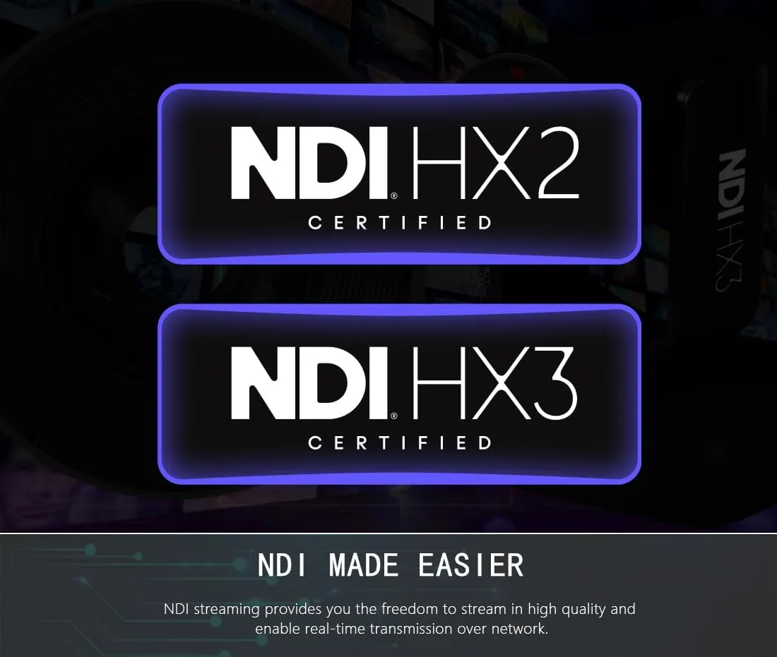 AI Auto Tracking NDI 6 Camera, 20X Live Streaming HDMI SDI USB3.0 Live Streaming PTZ Camera for Church Worship and Event (NDI HX2 & NDI HX3, LV20N)