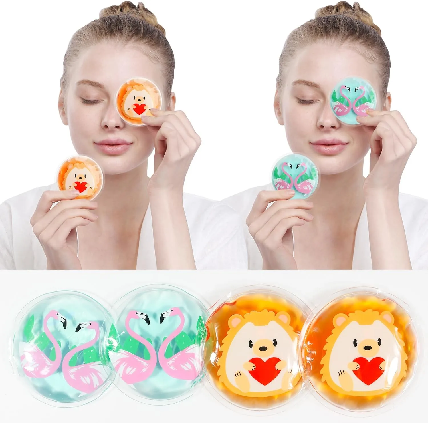 Hot and Cold Eye Pads, Reusable Eye Patches