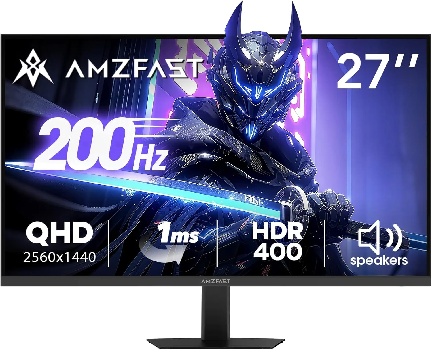 Amzfast 27 Inch Gaming Monitor 200Hz WQHD (2560 x 1440) Fast IPS,AMZG27F5Q