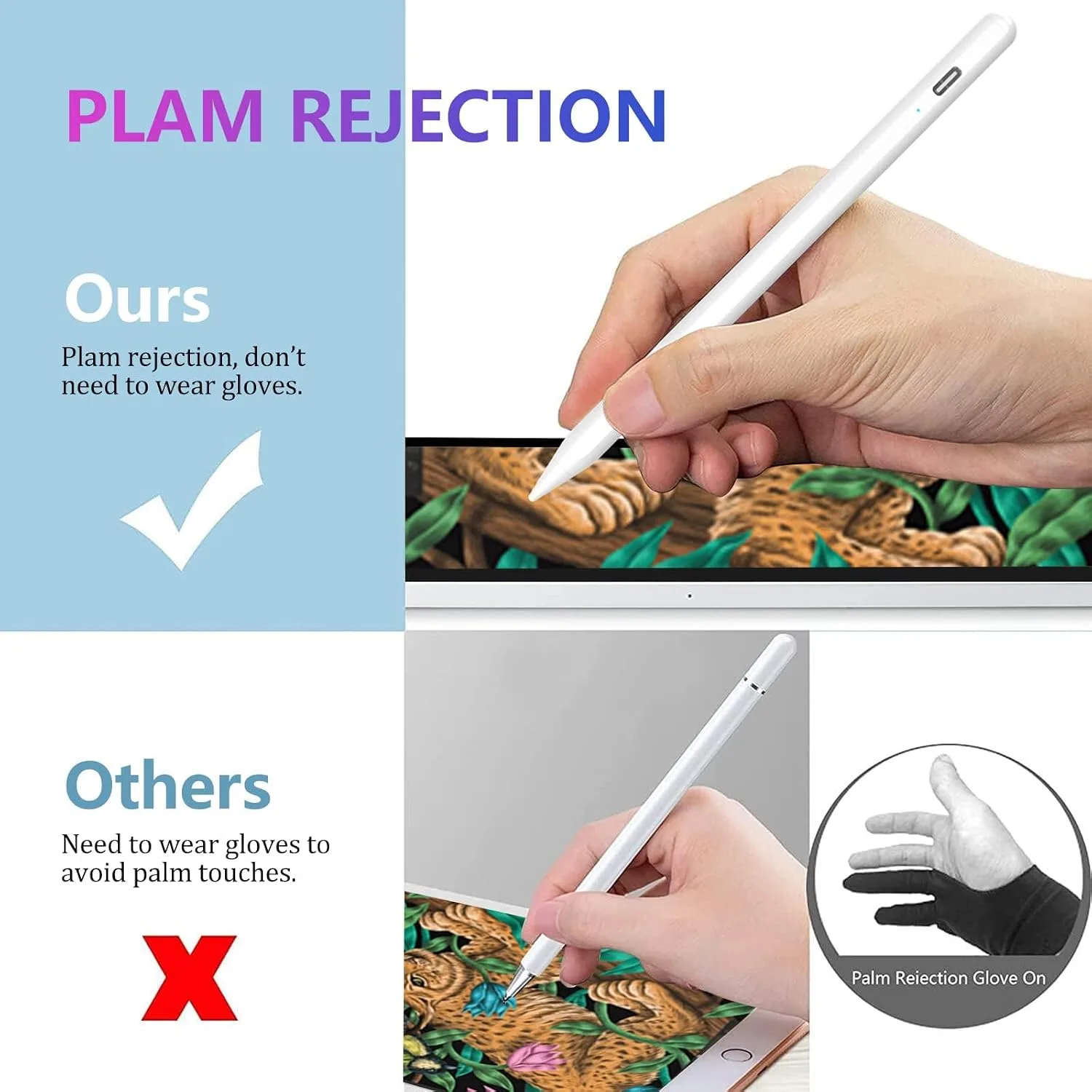 COO Stylus Pen for iPad Pro Air Mini 2018-2026, Palm Rejection Fast Charge
