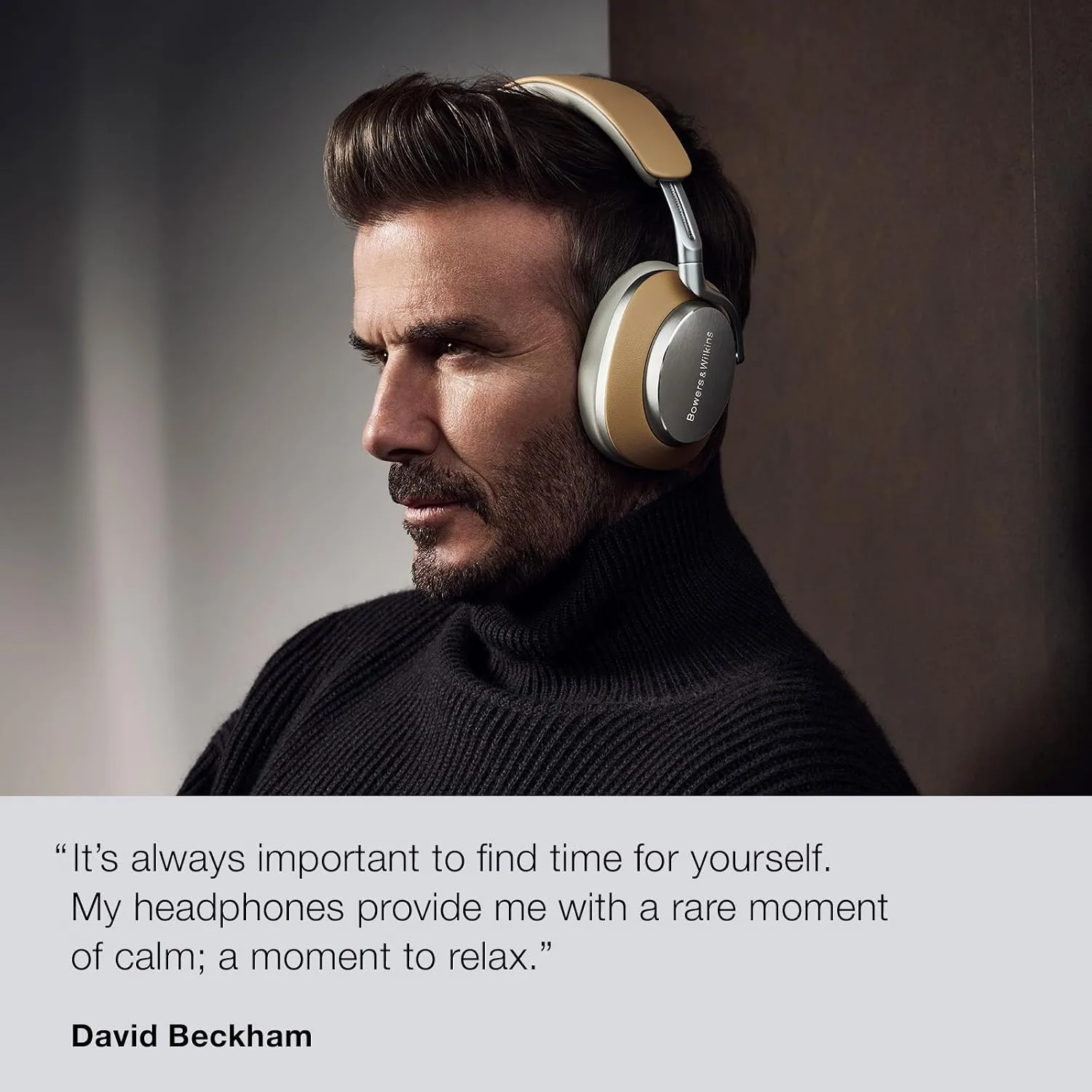 Bowers & Wilkins Px8 Over-Ear Wireless Headphones, Tan