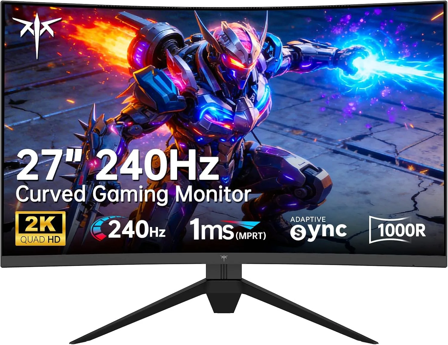 Monitor Curvo para Gaming KTC H27S25E 27 pulgadas 240Hz QHD 1440p 1000R