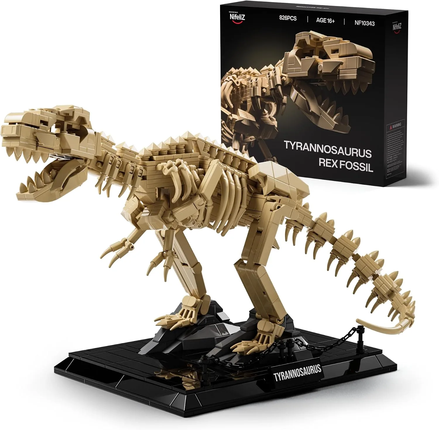 Nifeliz T. Rex Dinosaur Fossil Building Set, NF10343