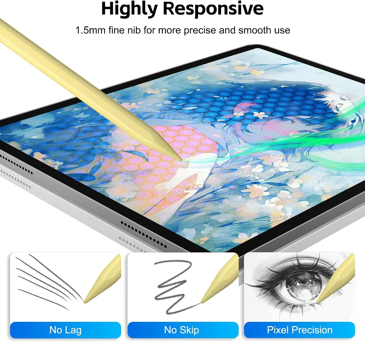 Stylus Pen for iPad 2026-2018 with 13mins Fast Charge,Tilt Sensitivity