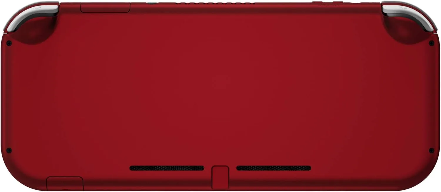 eXtremeRate Soft Touch Scarlet Red DIY Replacement Shell for Nintendo Switch Lite, NSL Handheld Controller Housing w/Screen Protector, Custom Case Cover for Nintendo Switch Lite