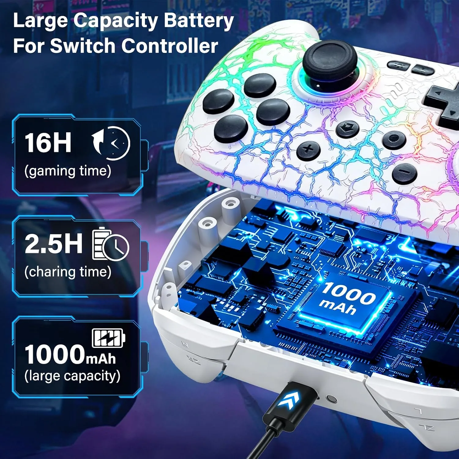 Switch Controller for Nintendo Switch/Lite/OLED, Wireless Switch Controller
