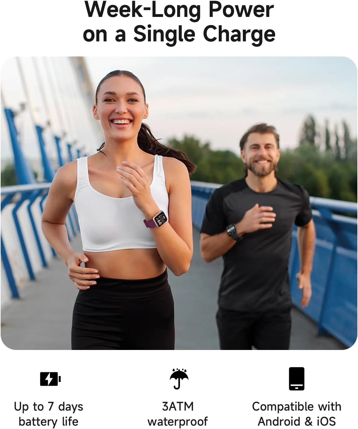 Woneligo Smart Watch for Women, Answer/Make Calls, Alexa Built-in, 1.85" Touch Screen Fitness Tracker for Android & iPhone, Heart Rate/Sleep/SpO2 Monitor Smartwatch, Waterproof (Deep Purple)