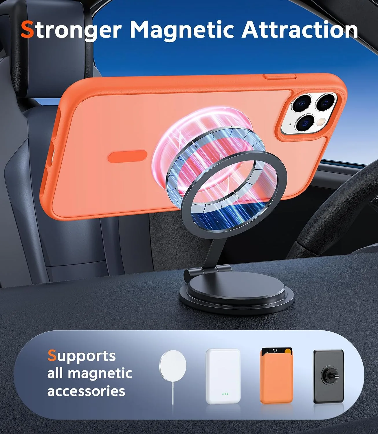 FNTCASE for iPhone 11 Pro Case Matte Slim Compatible with Magsafe