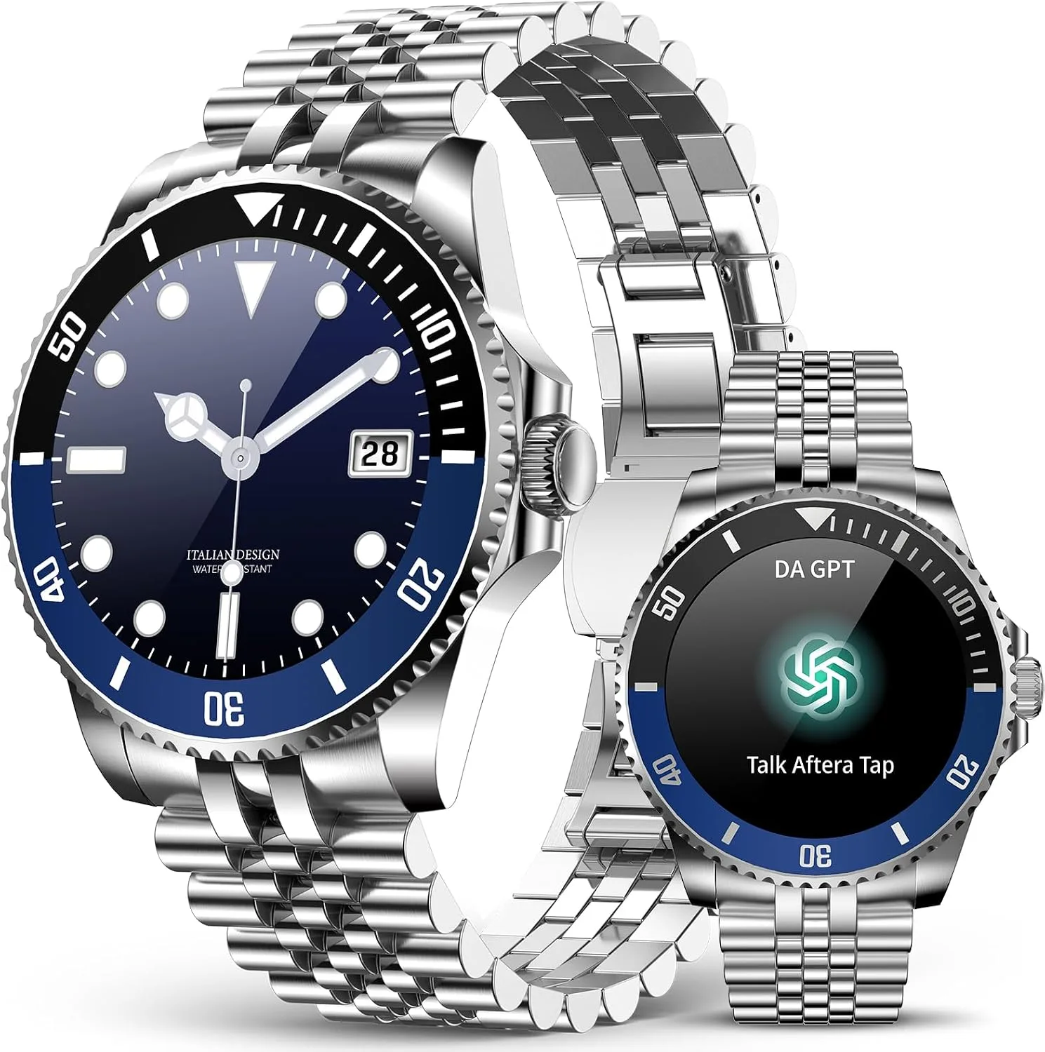 GPT Smart Watch for Men, Answer/Make Call, Fitness Tracker, IP67, 44mm