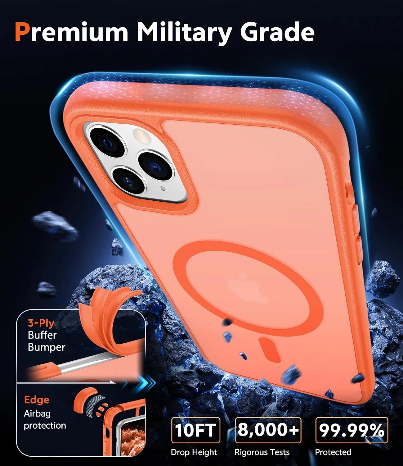 FNTCASE for iPhone 11 Pro Case Matte Slim Compatible with Magsafe