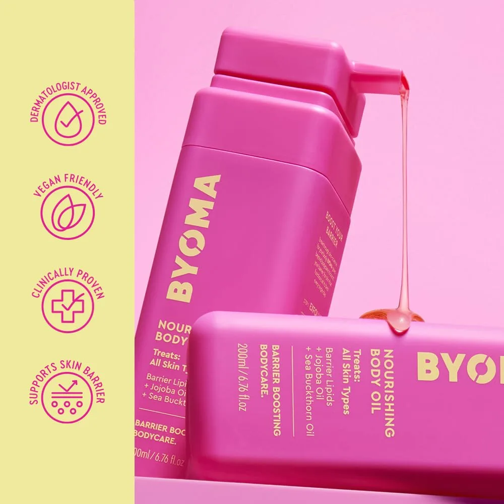 BYOMA Nourishing Body Oil, Lightweight, Fast-Absorbing Body Oil (200ml)