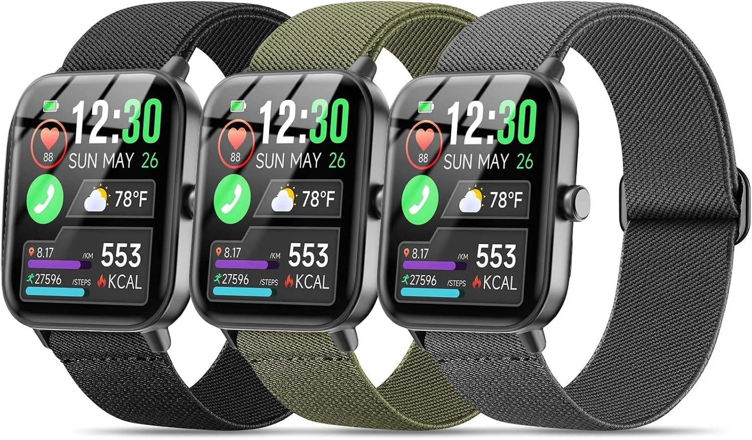 Correa para smartwatch Kollody compatible con GloryFit T80/T70/T60/T50/P99/P98