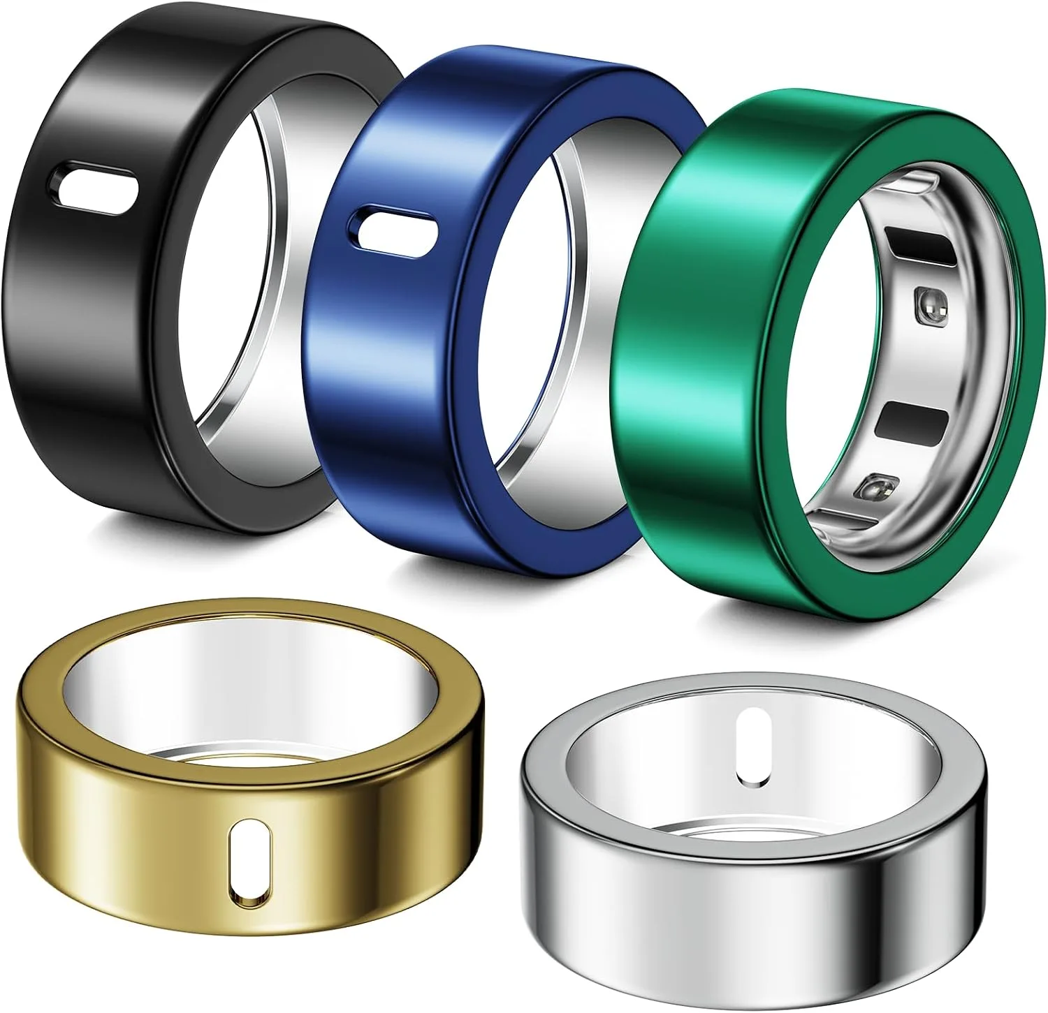 Protector para Oura Ring 4/3 Hexasider TPU Talla 8 Pack 5