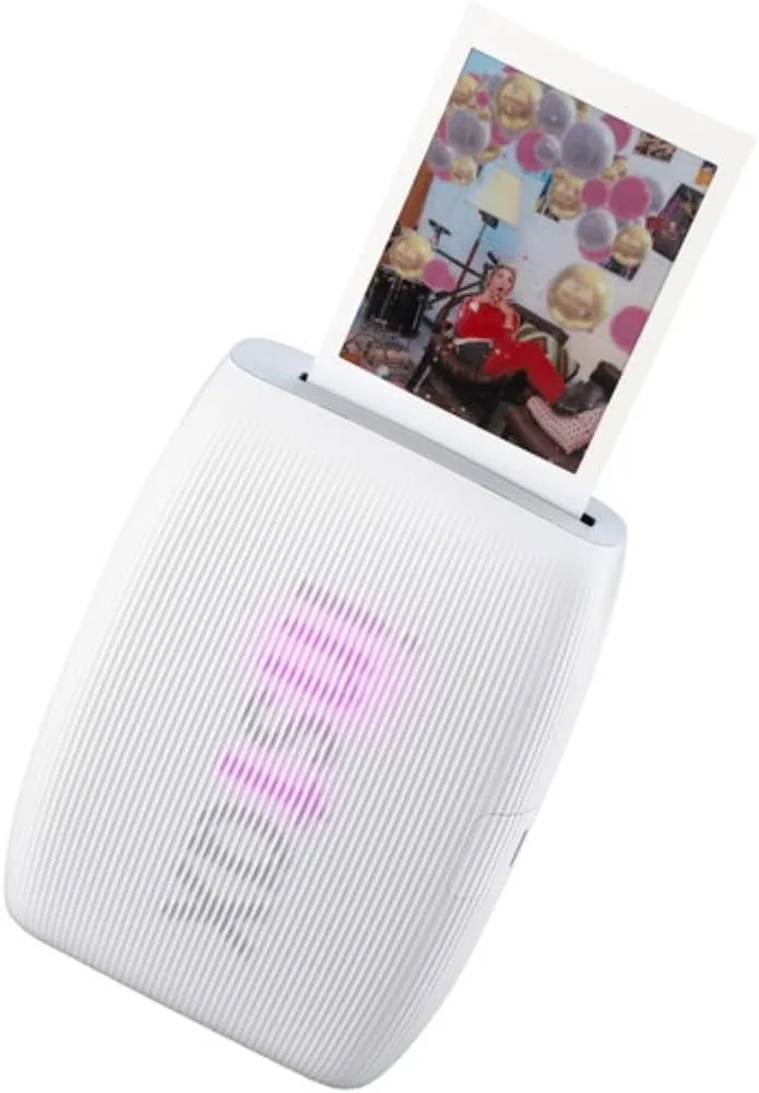 Fujifilm INSTAX Mini Link 3 Smartphone Printer | Clay White Bundled INSTAX Mini Instant Film | 20 Exposures + Microfiber Cleaning Cloth (3 Items)